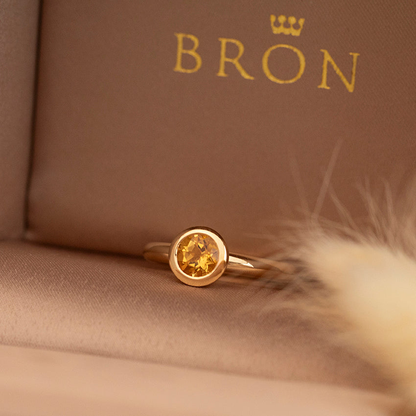 Gouden Sushi ring van Bron Jewelry 18 karaat