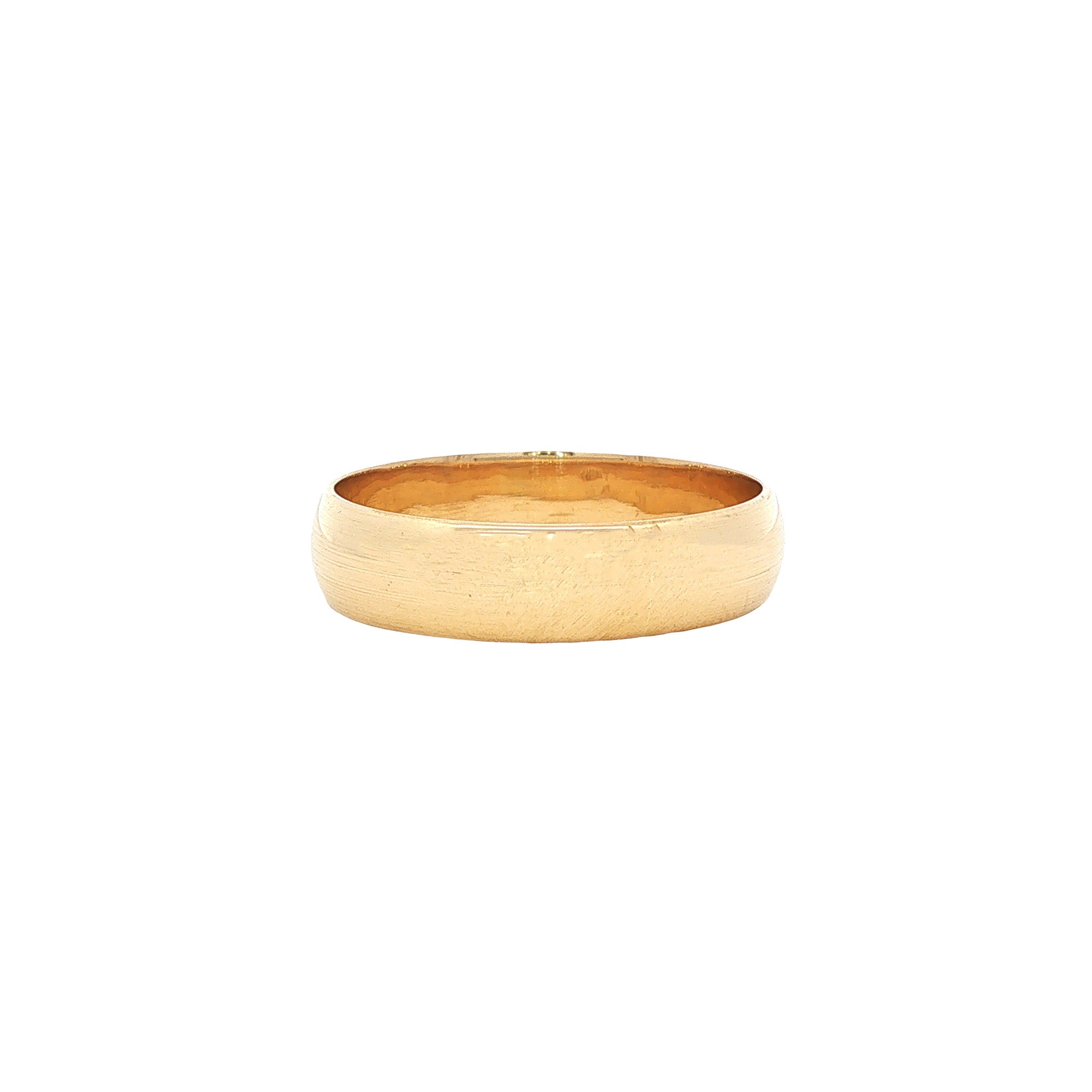 Gouden gladde trouwring 14 karaat