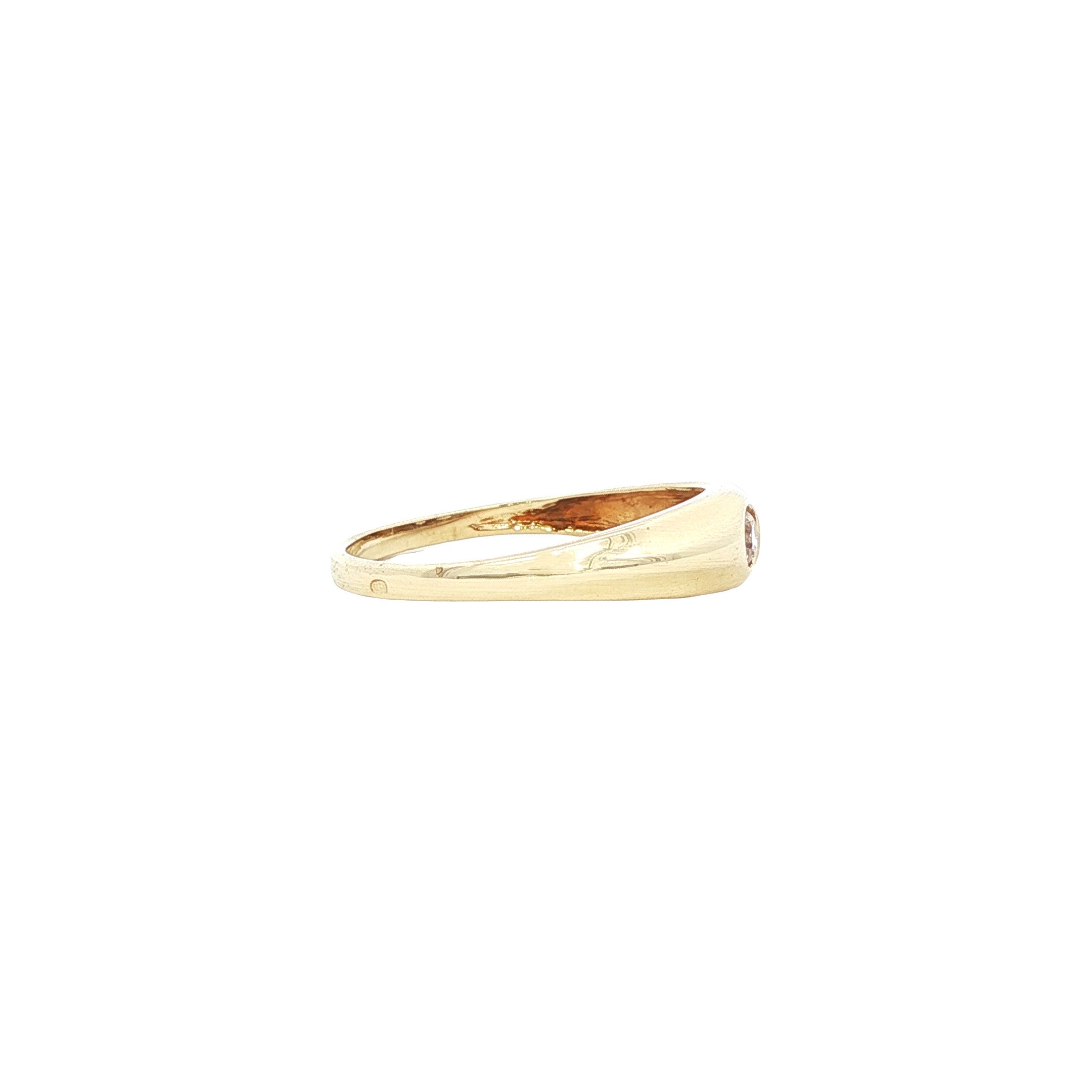 Gouden ring met zirkonia 14 karaat