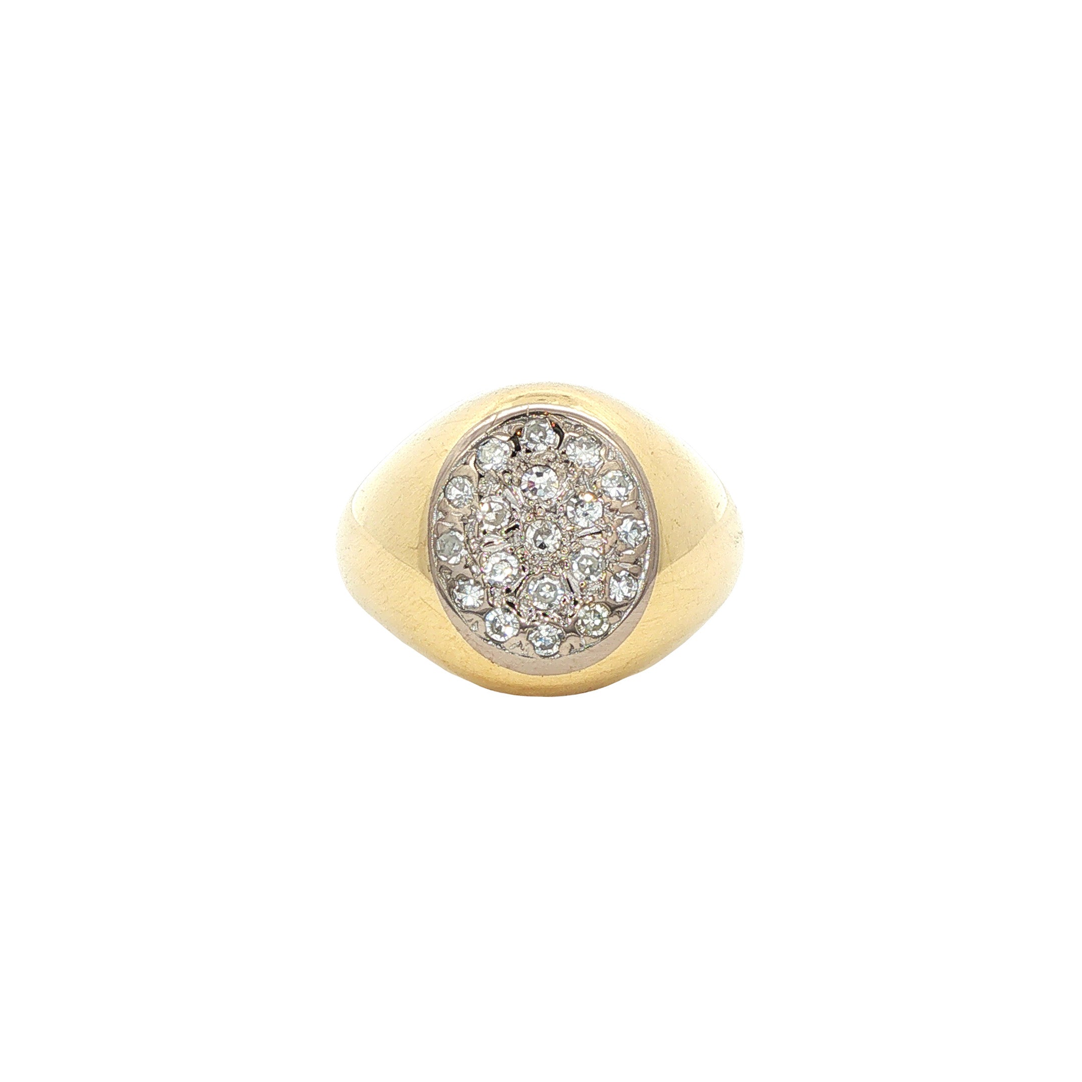 Gouden ring met diamant 18 karaat