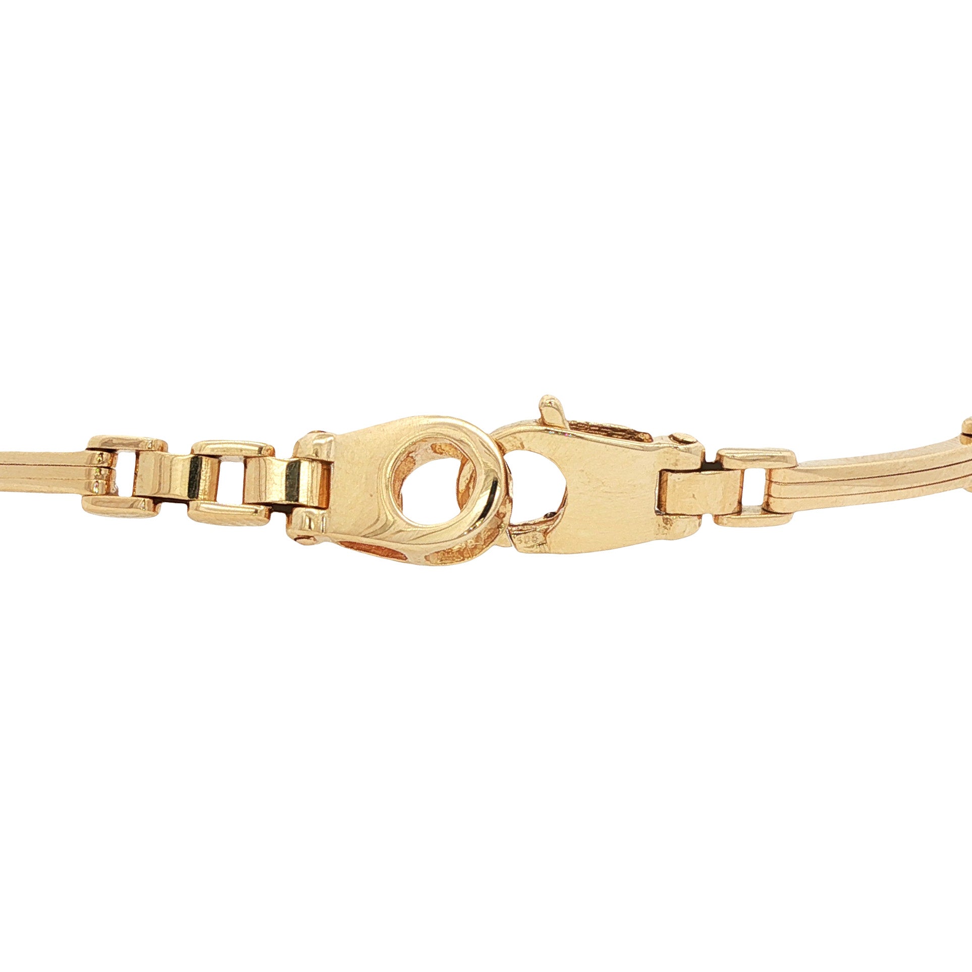 14 karat gold fantasy bracelet 17.5 cm
