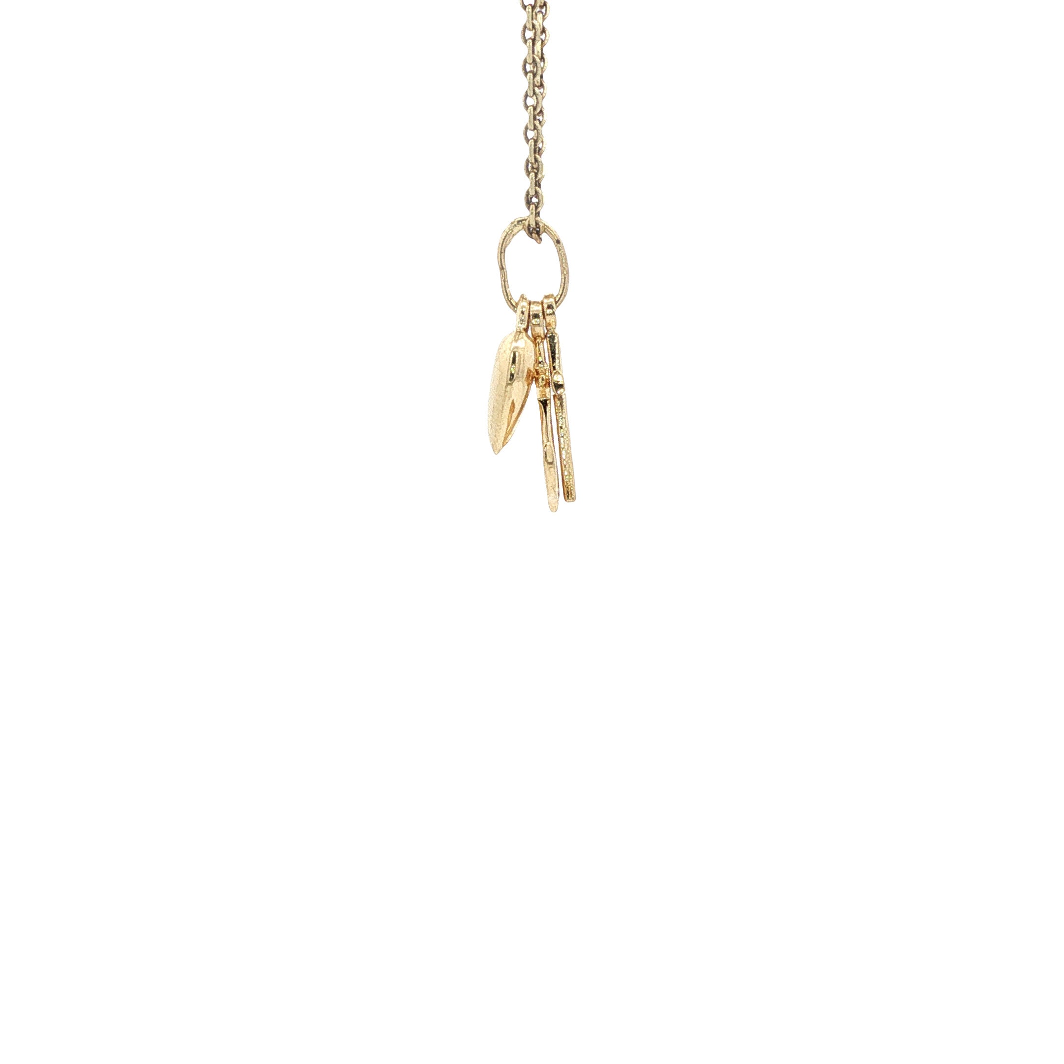 Gouden hanger geloof, hoop en liefde 14 karaat