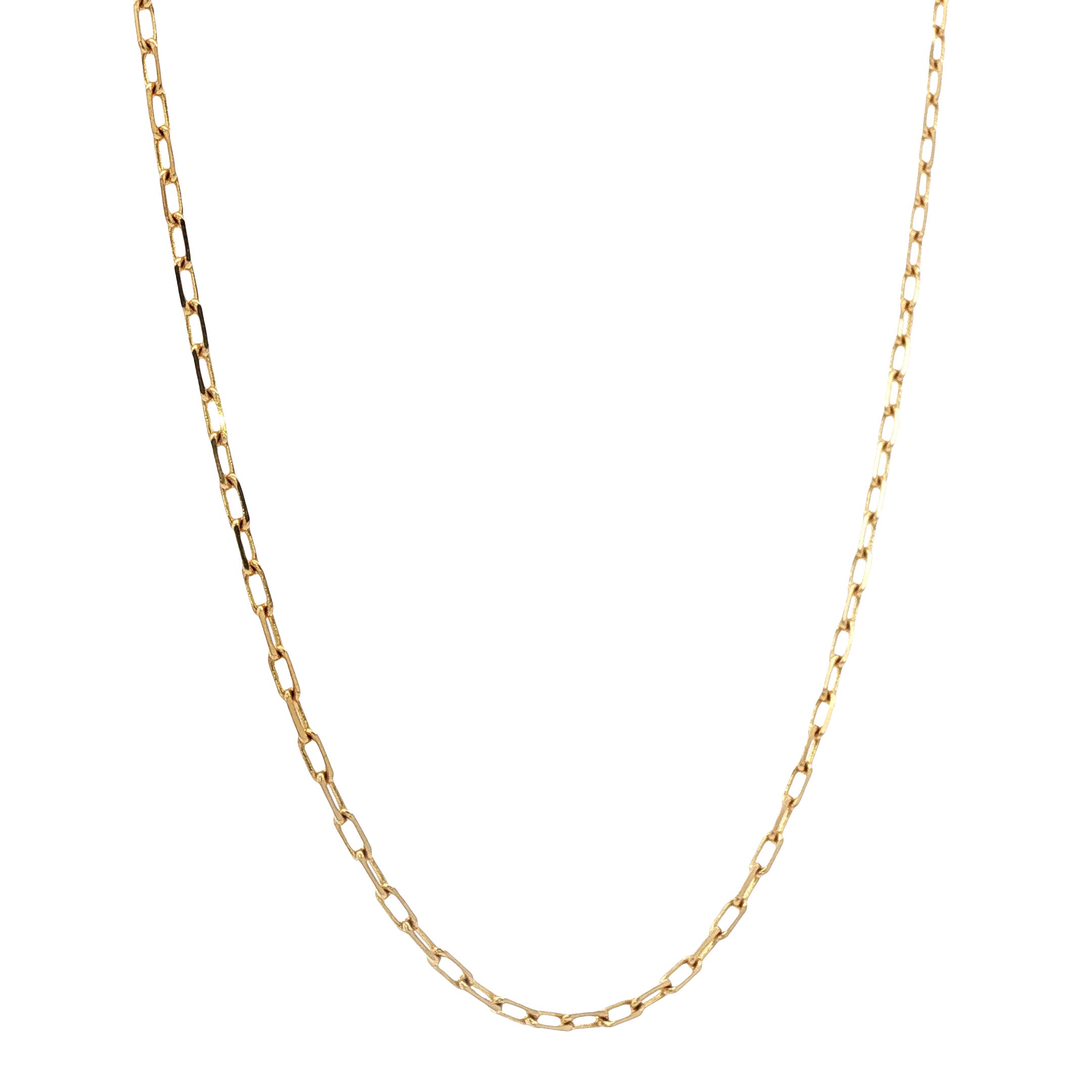 Gouden lengtecollier anker 60 cm 14 karaat