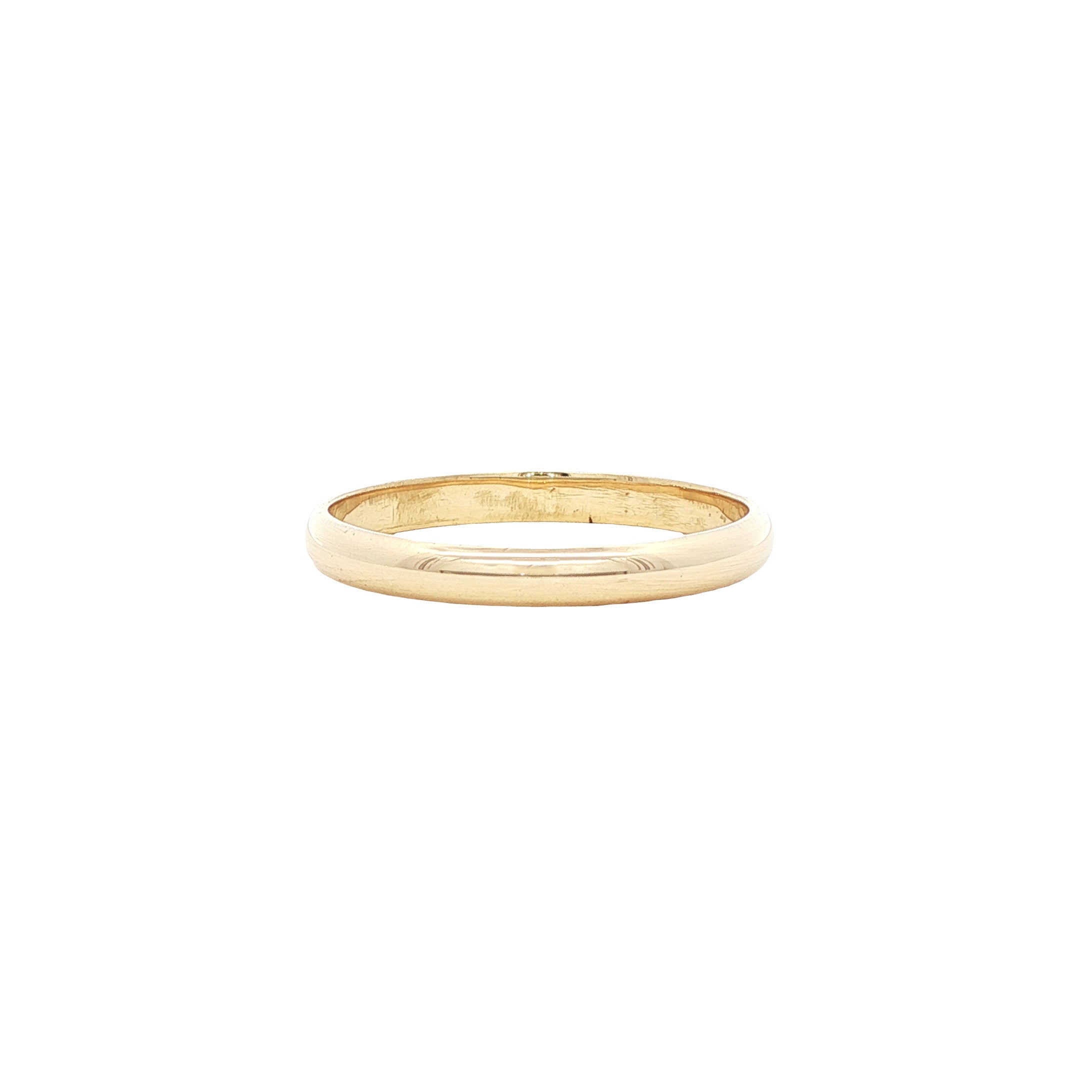 Gouden gladde ring 14 karaat