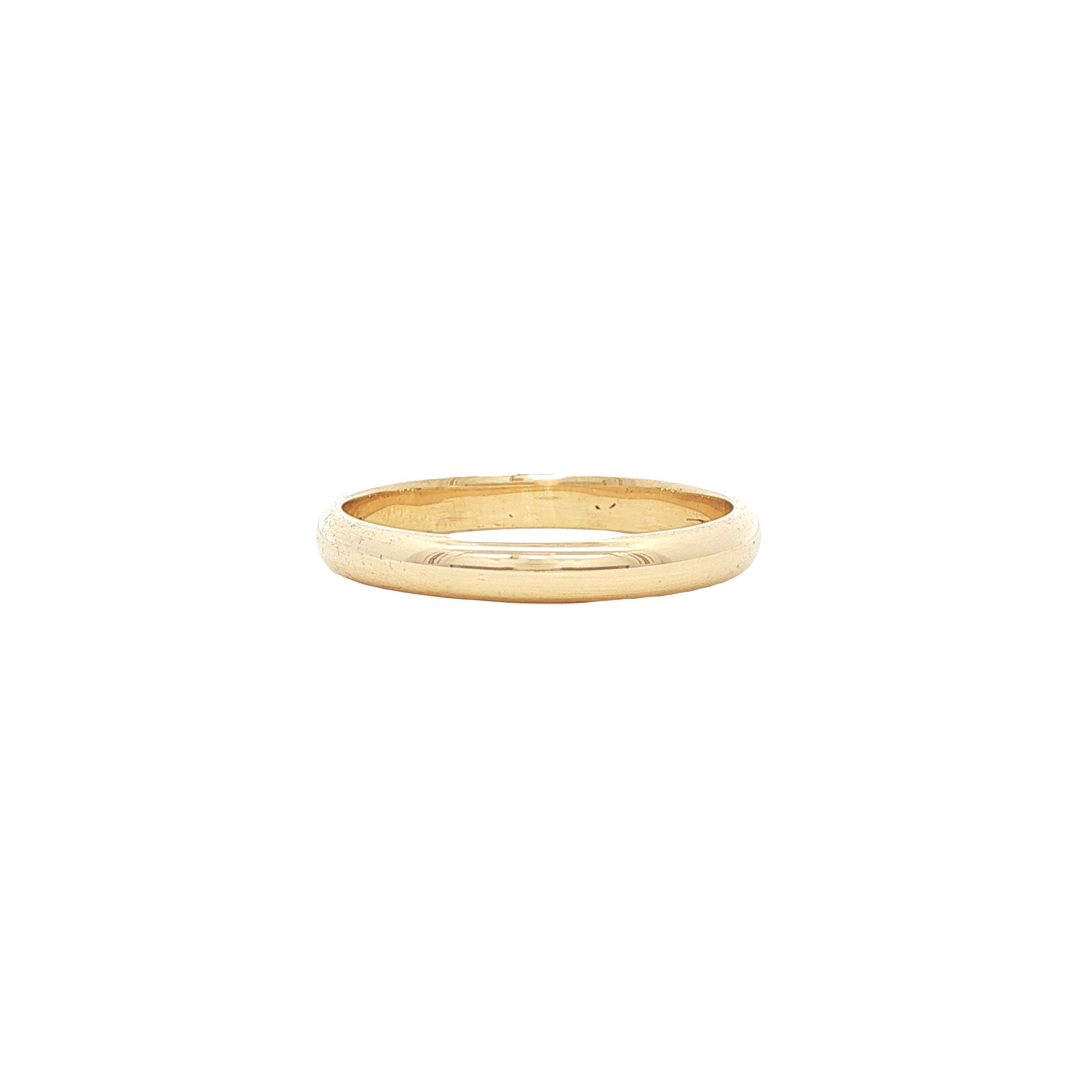 Gouden gladde ring 14 karaat