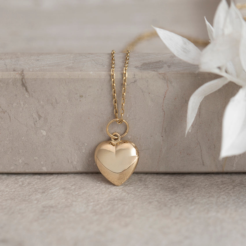 Gouden hart hanger 14 karaat