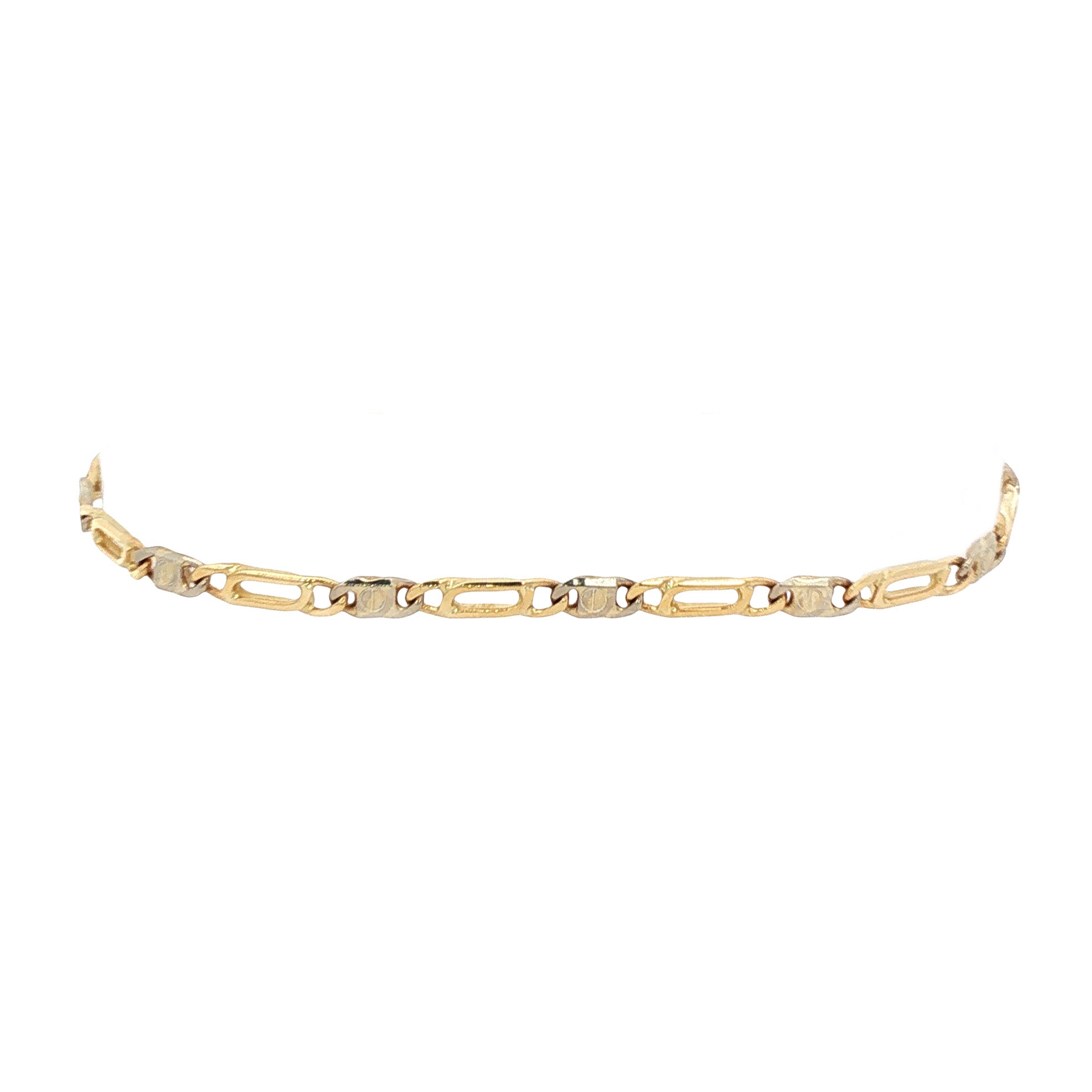 Gouden valkenoog armband 19 cm 14 karaat