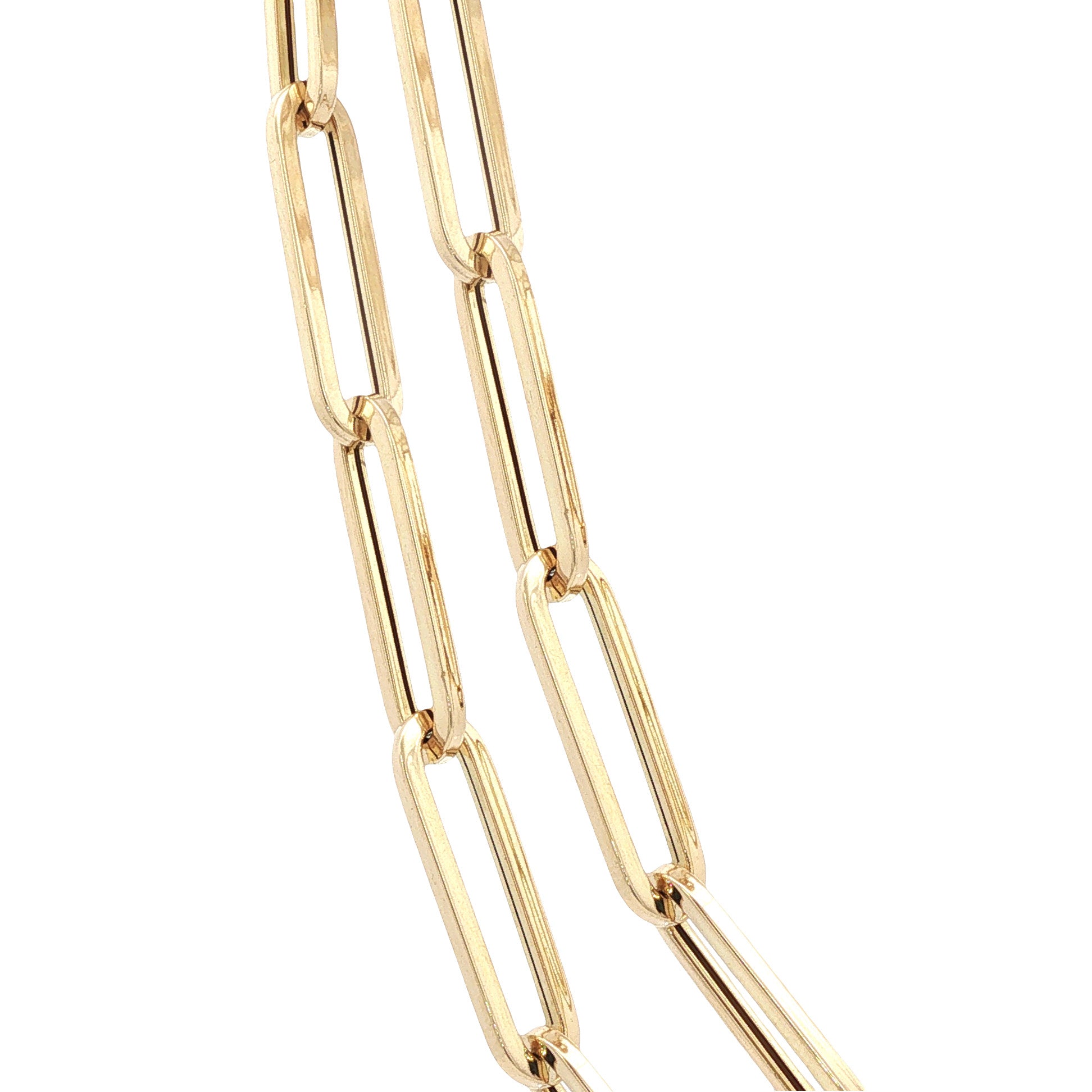 Gouden anker collier 50 cm 14 karaat