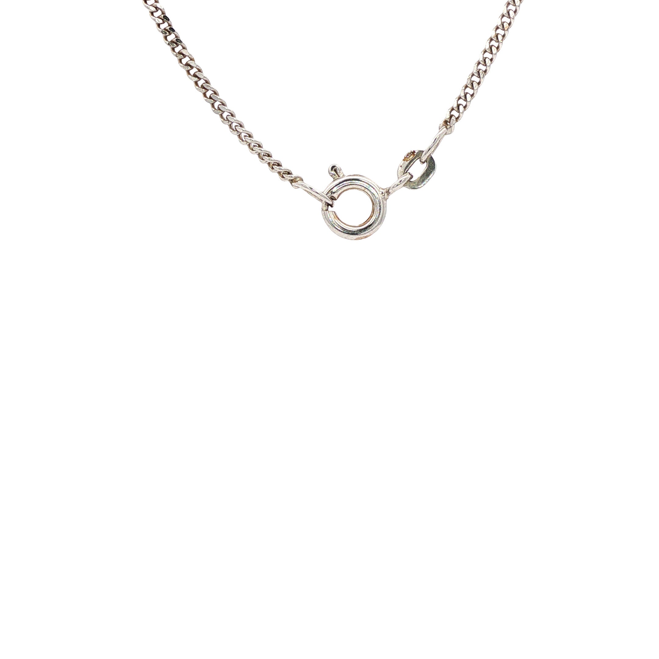 Witgouden lengtecollier gourmet 44 cm 14 karaat