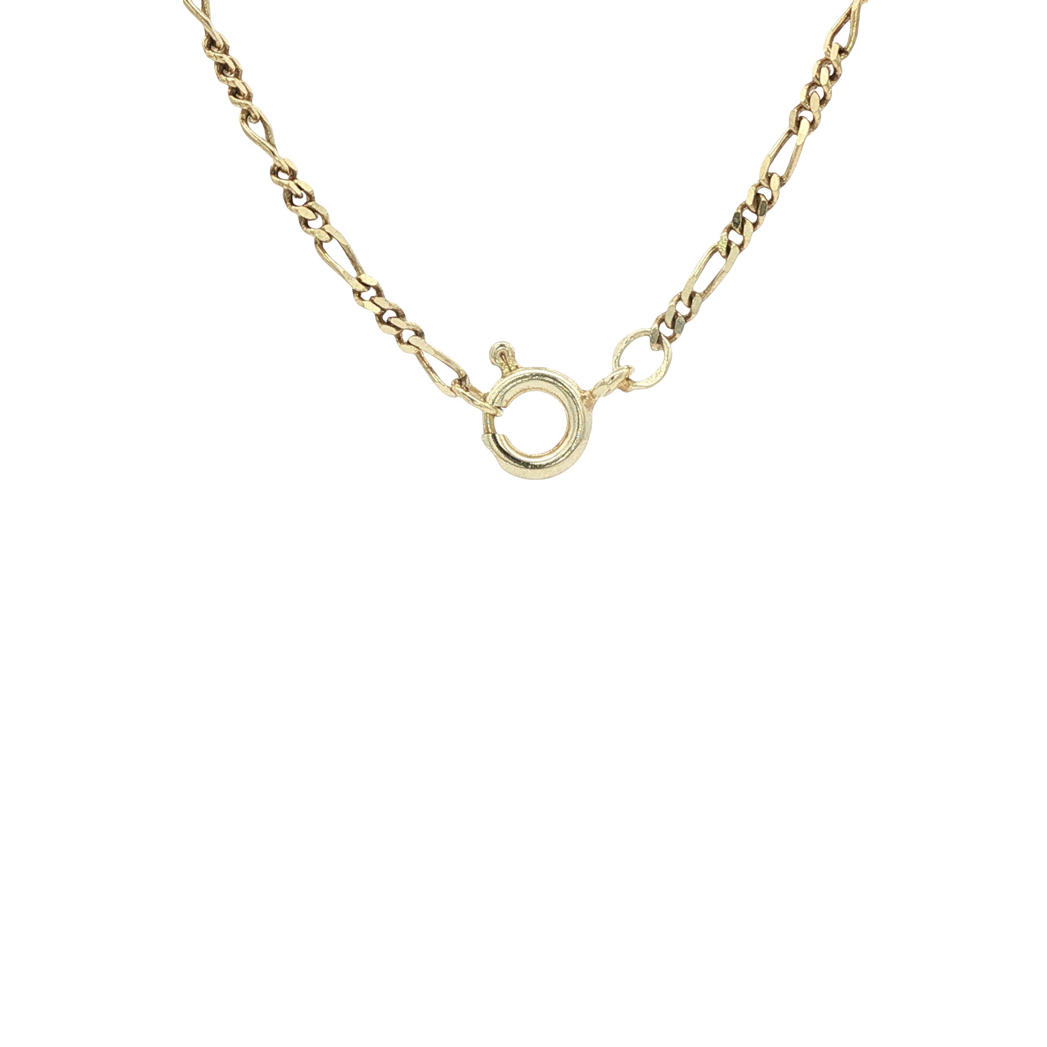 Gouden figaro collier 55 cm 14 karaat