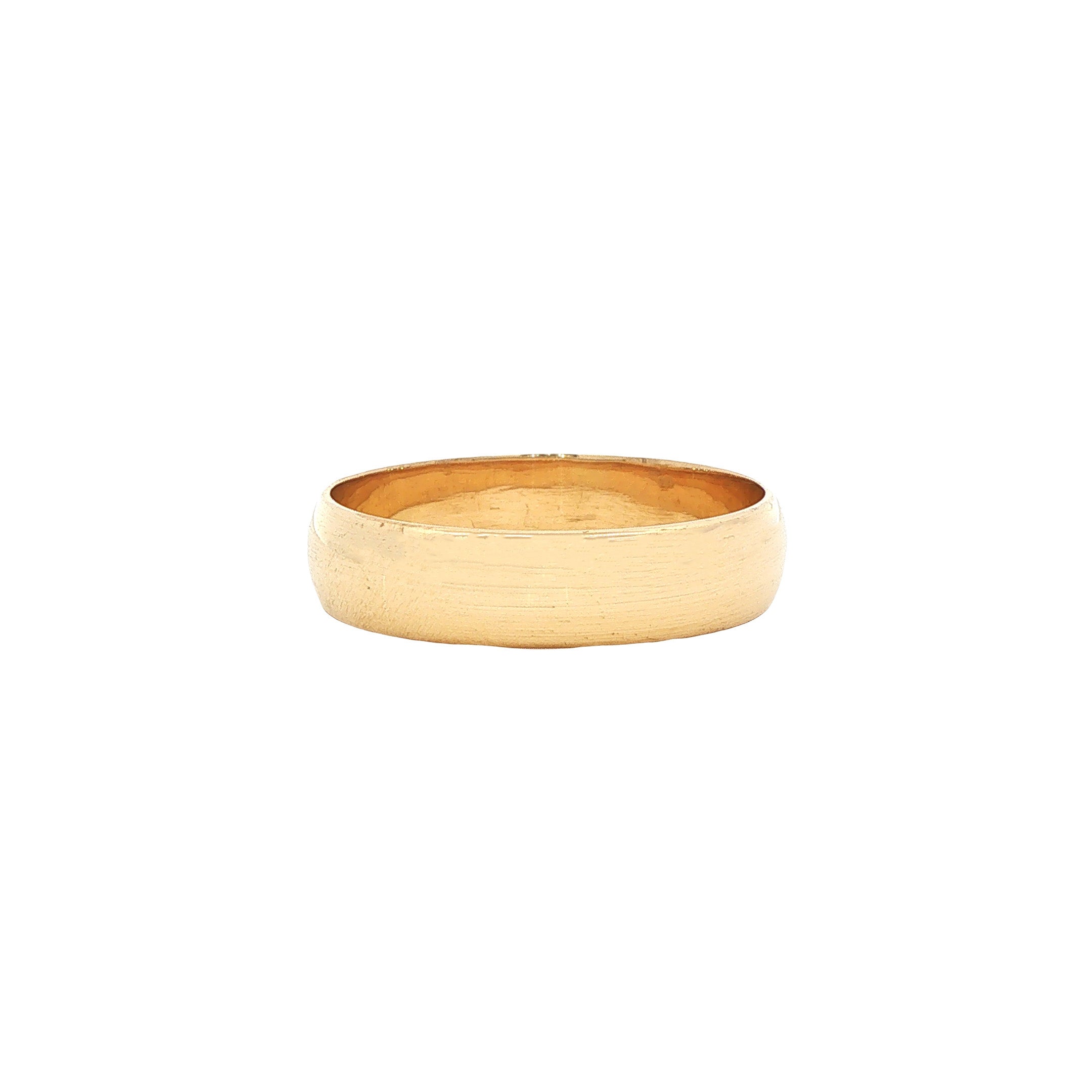 Gouden gladde trouwring 14 karaat