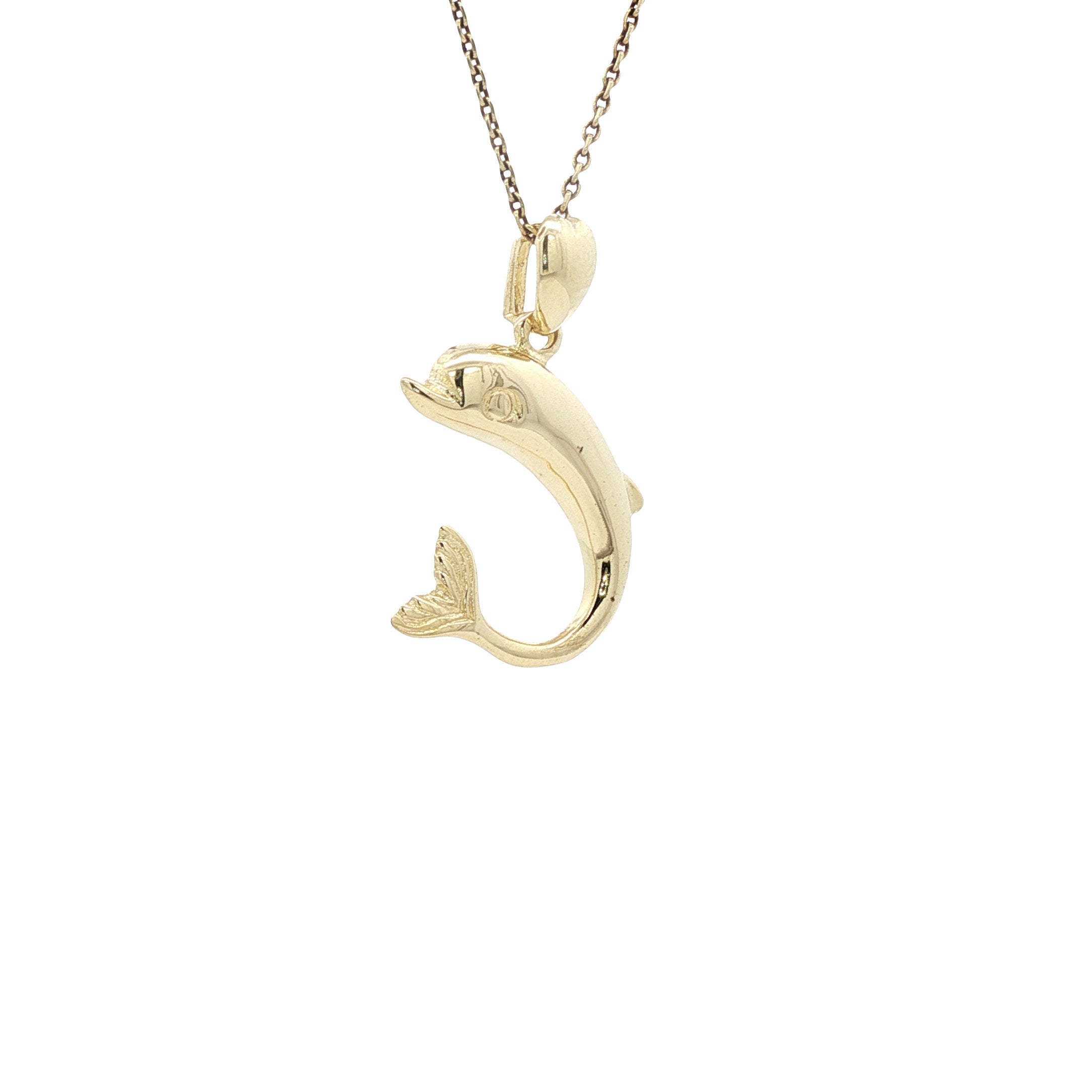 Gouden hanger dolfijn 14 karaat