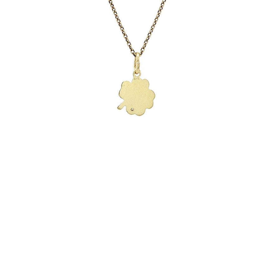 Gouden hanger klaver vier 14 karaat