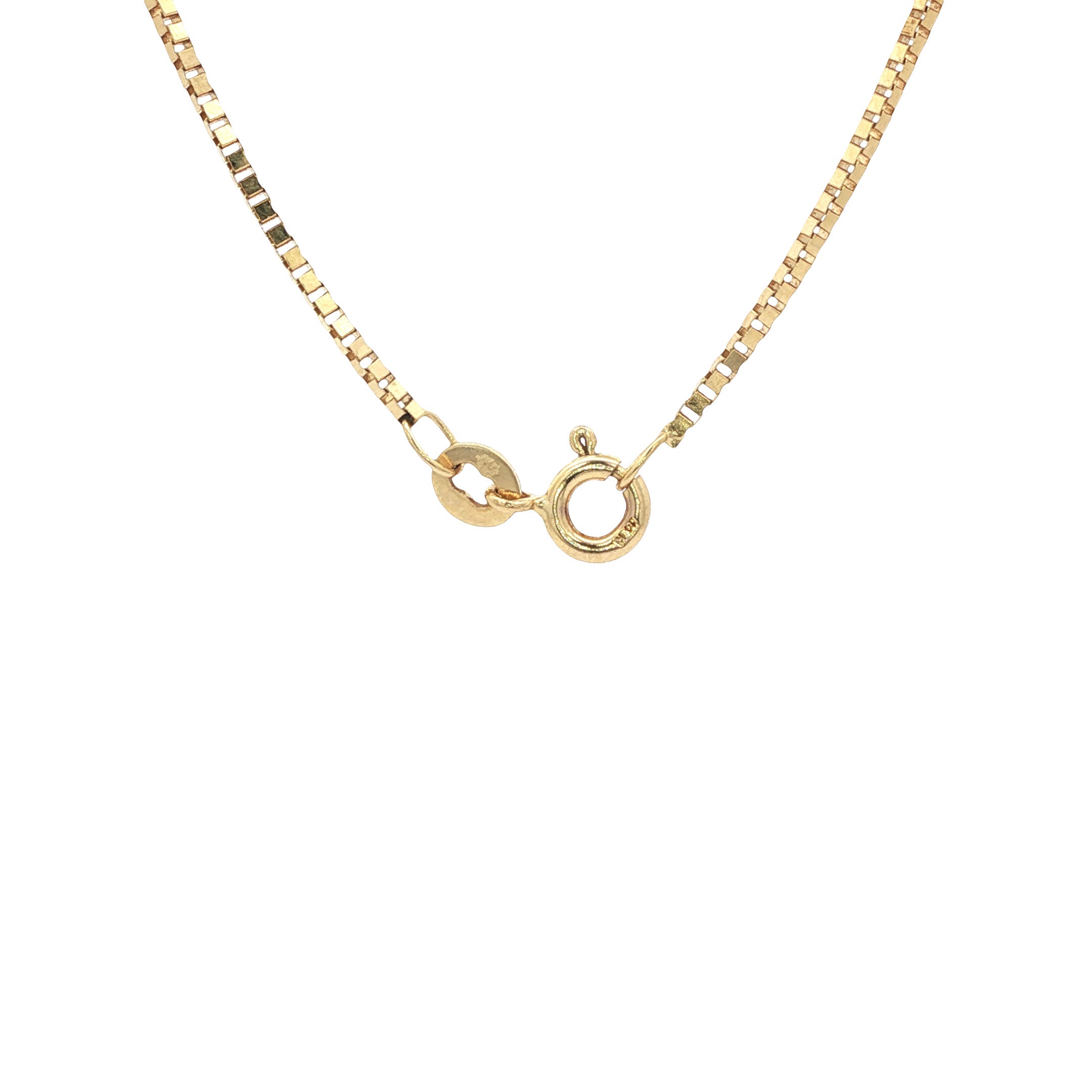 Gouden lengtecollier venetiaan 38 cm 14 karaat