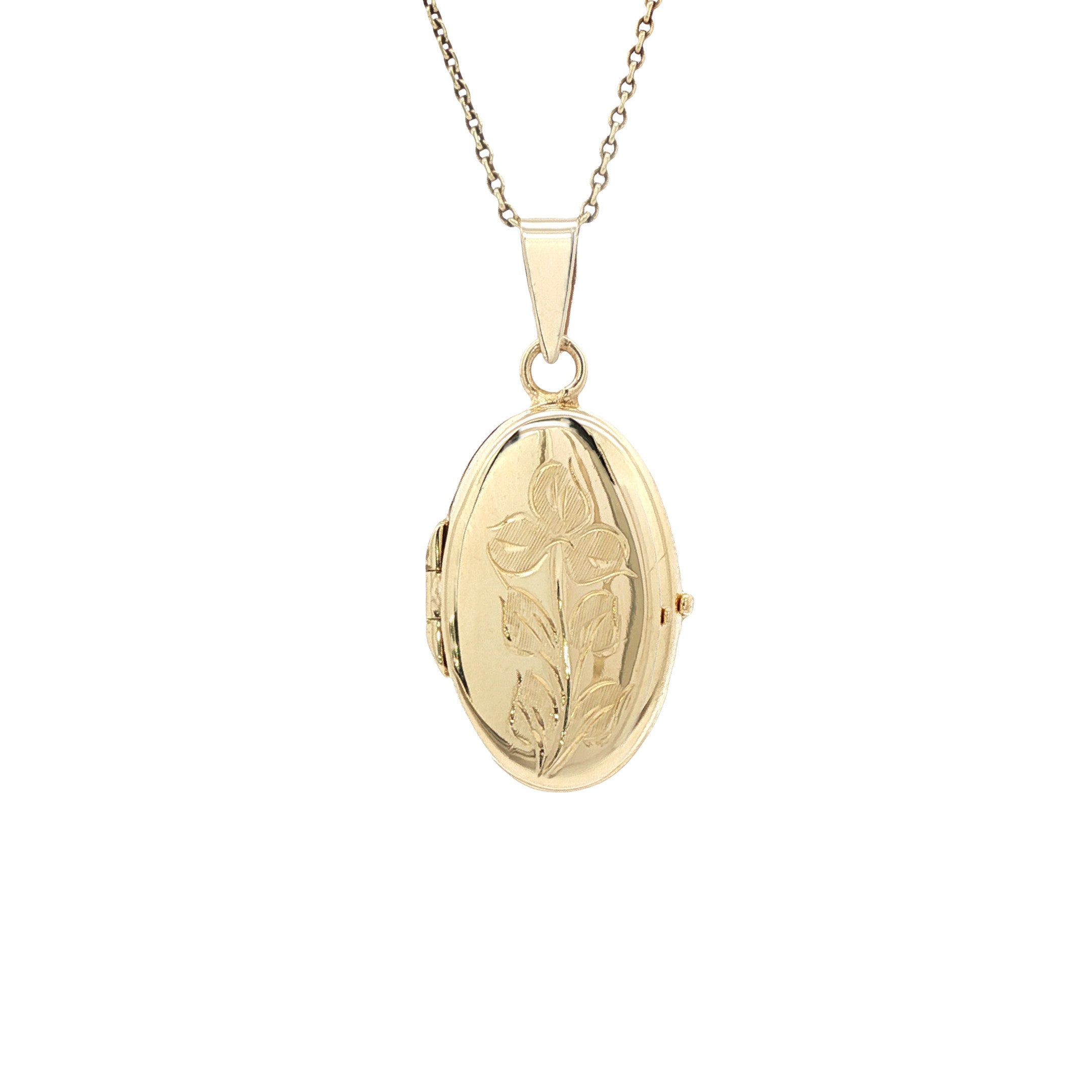 Gouden medaillon hanger 14 karaat
