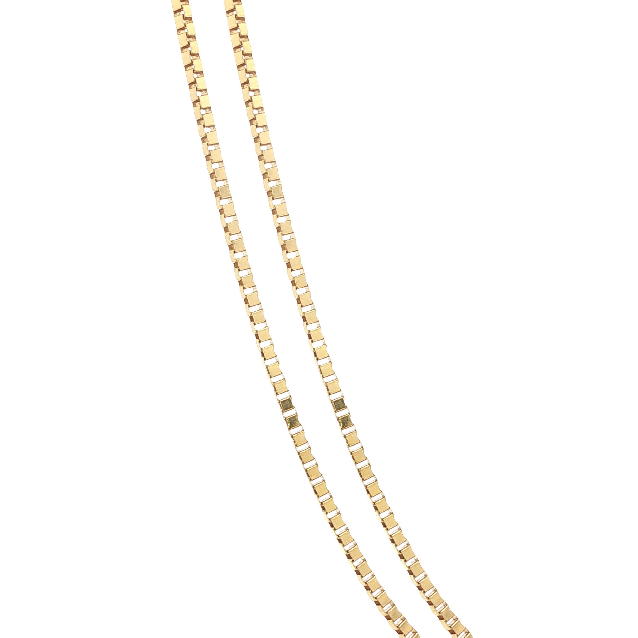 14 karat gold Venetian necklace, 38 cm