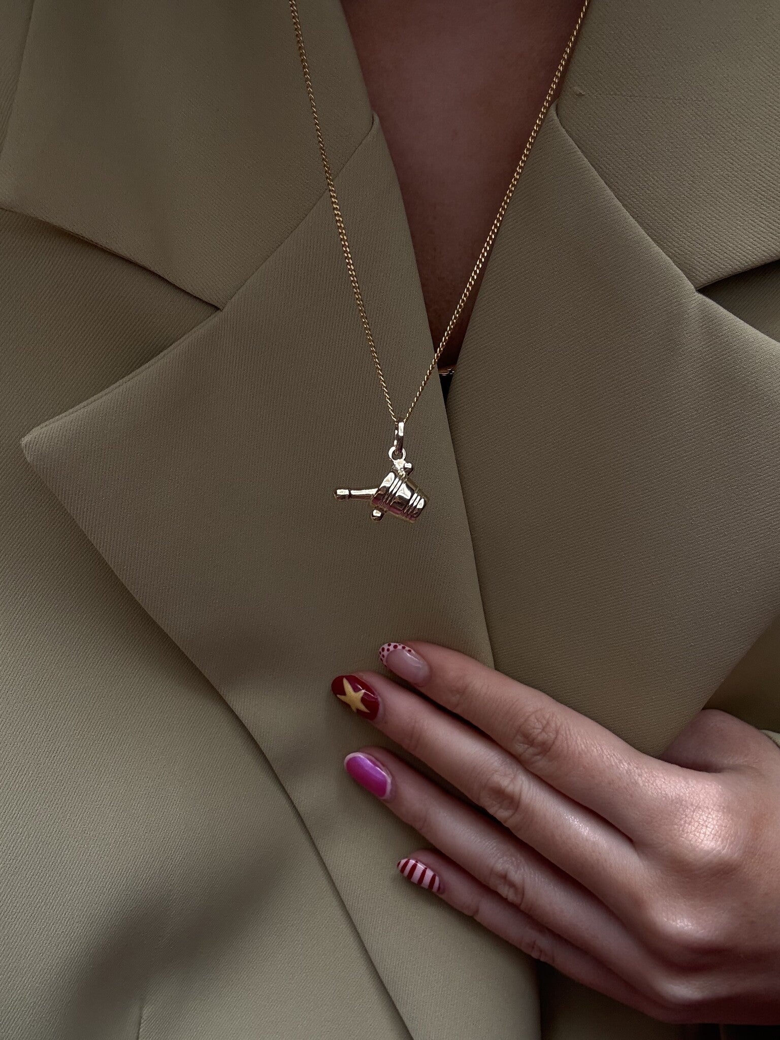 Gold length necklace gourmet 50.5 cm 20 karat