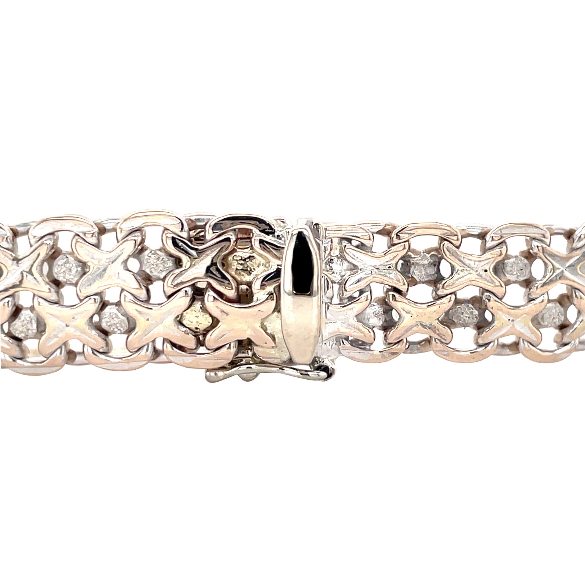 White gold bracelet 19 cm 14 karat