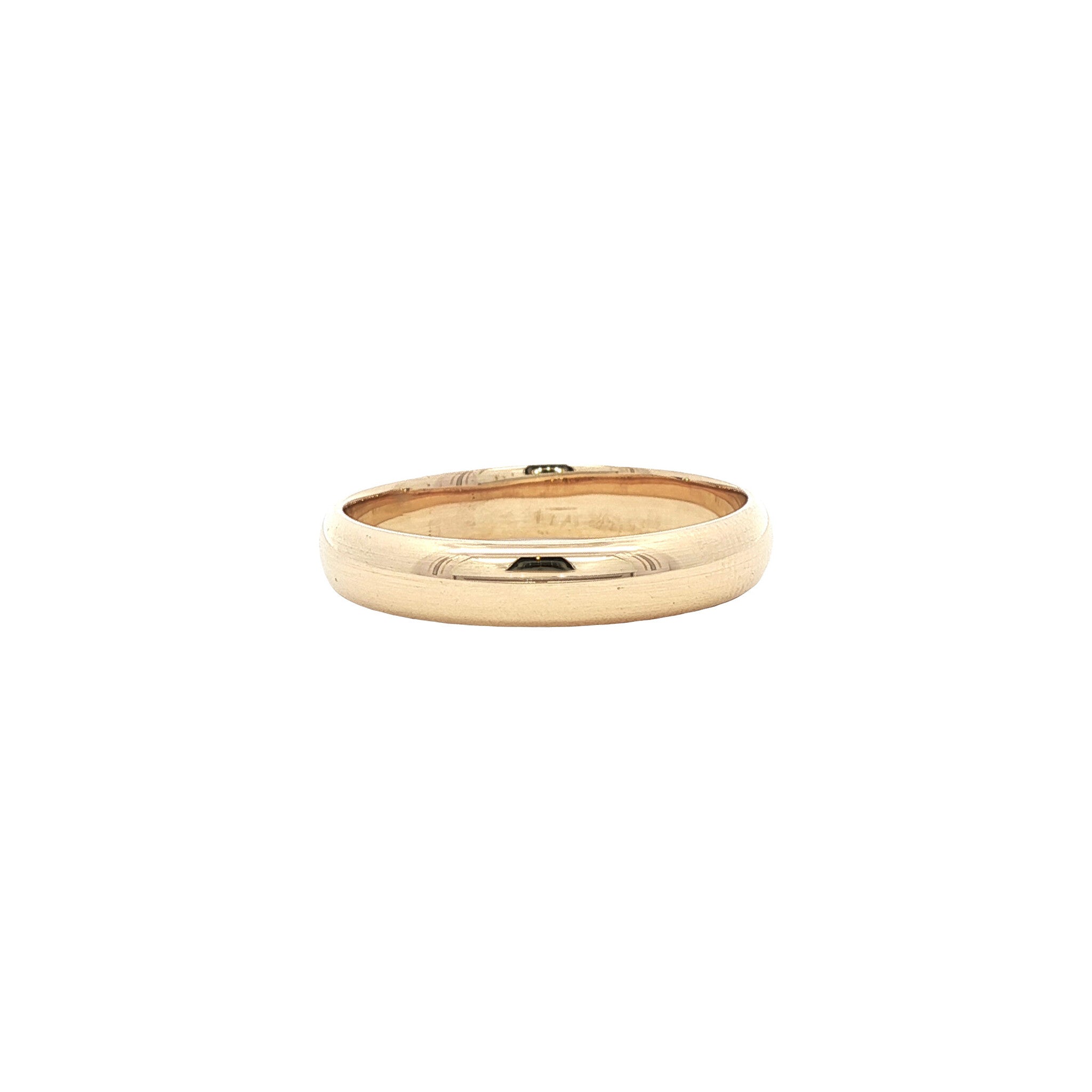 Gouden gladde ring 14 karaat