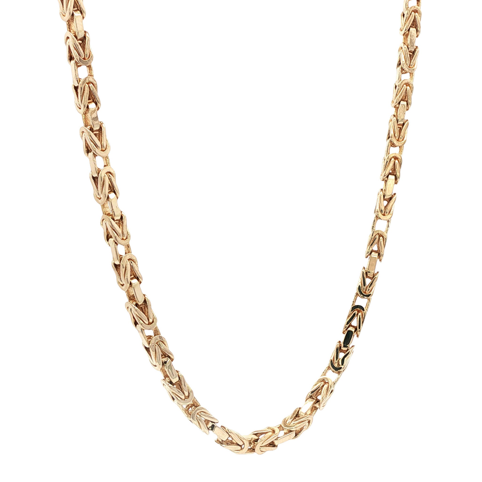 Gouden koningscollier 55 cm 14 karaat