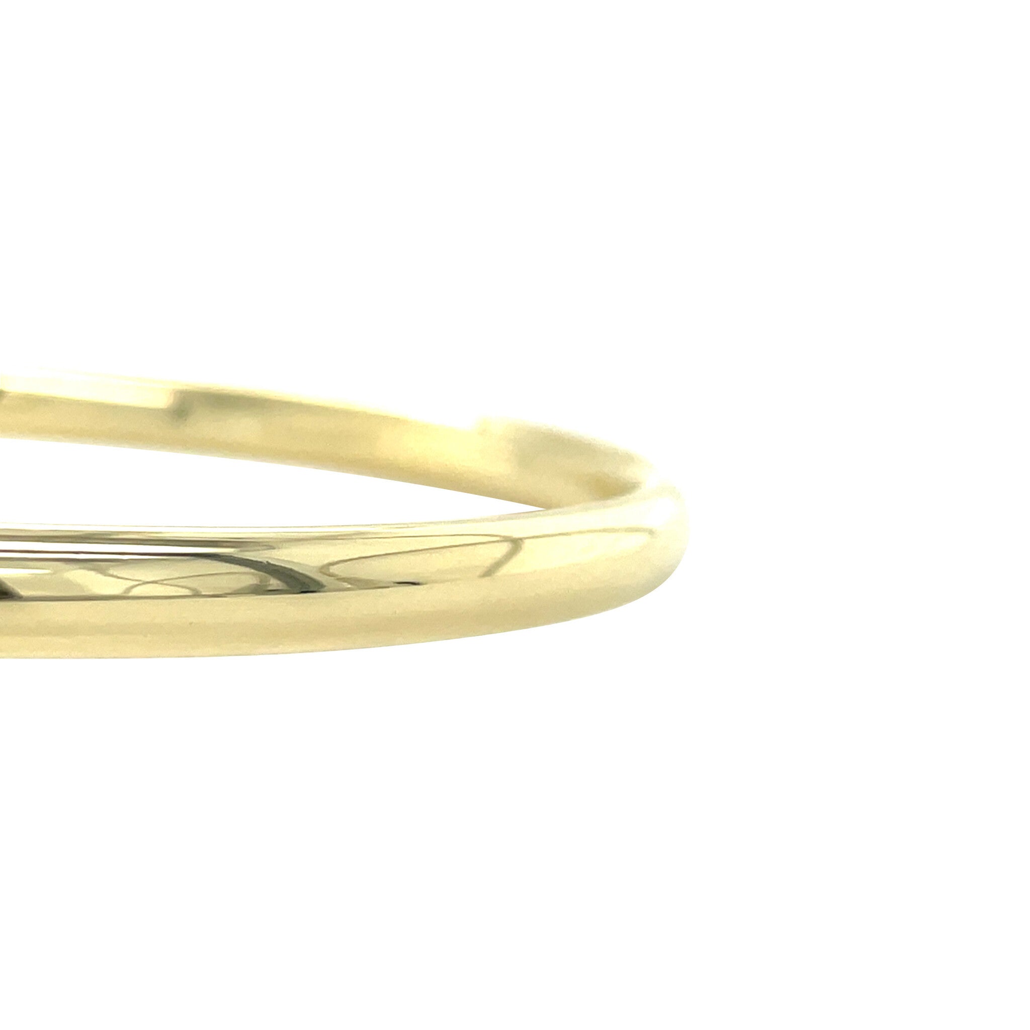 Gold smooth bangle 14 karat