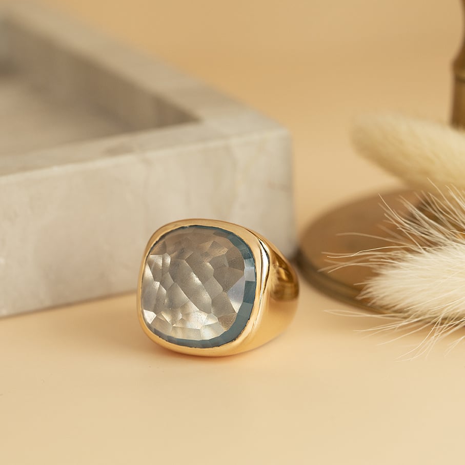 Rose gold ring with Spinel 18 karat