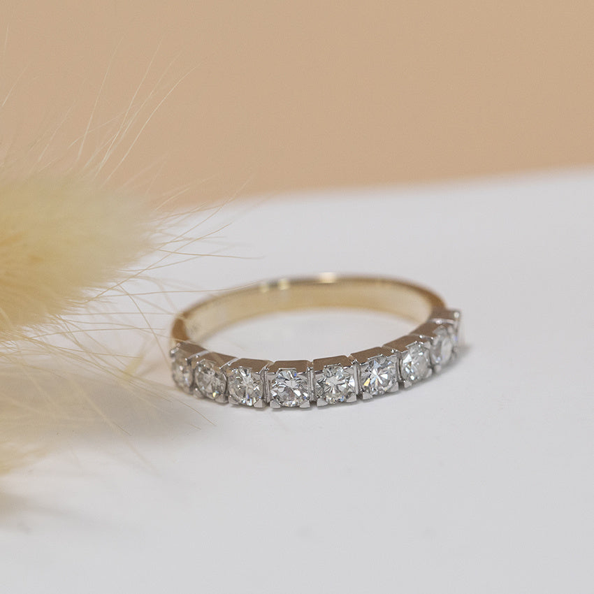 Gold memory ring with diamond 14 karat* new