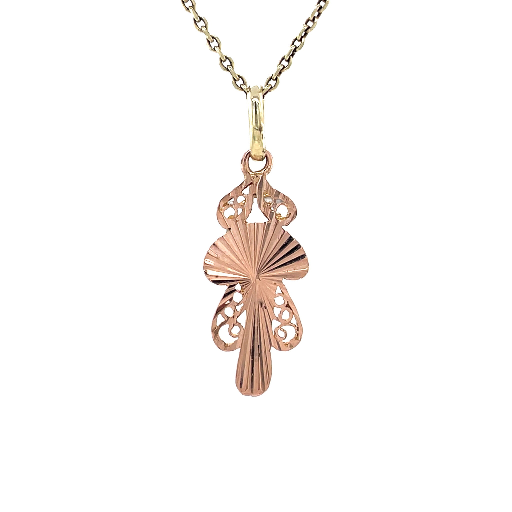 Mushroom pendant 12 karat