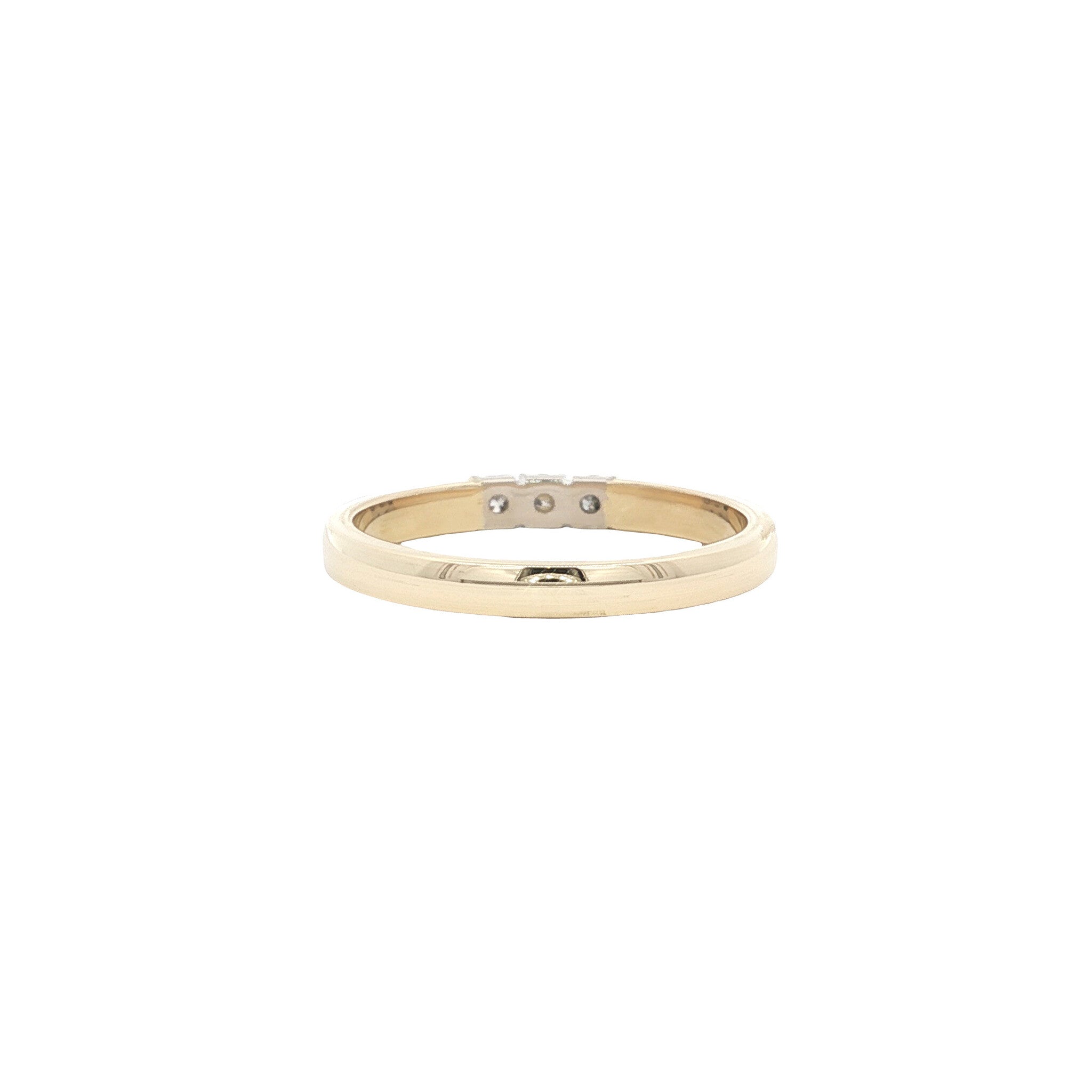 Gold memory ring with diamond 14 karat