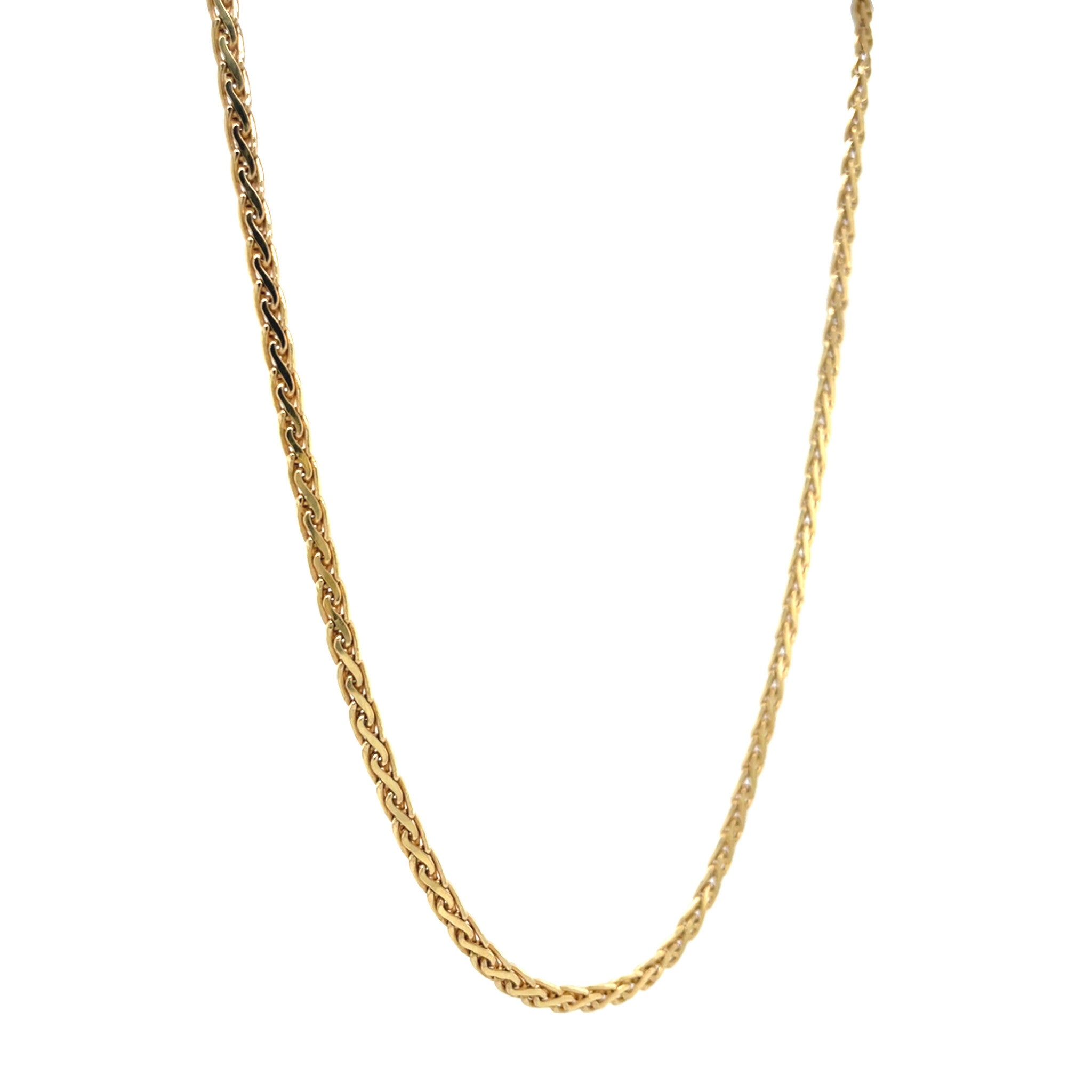Gold fantasy necklace 40.5 cm 18 karat