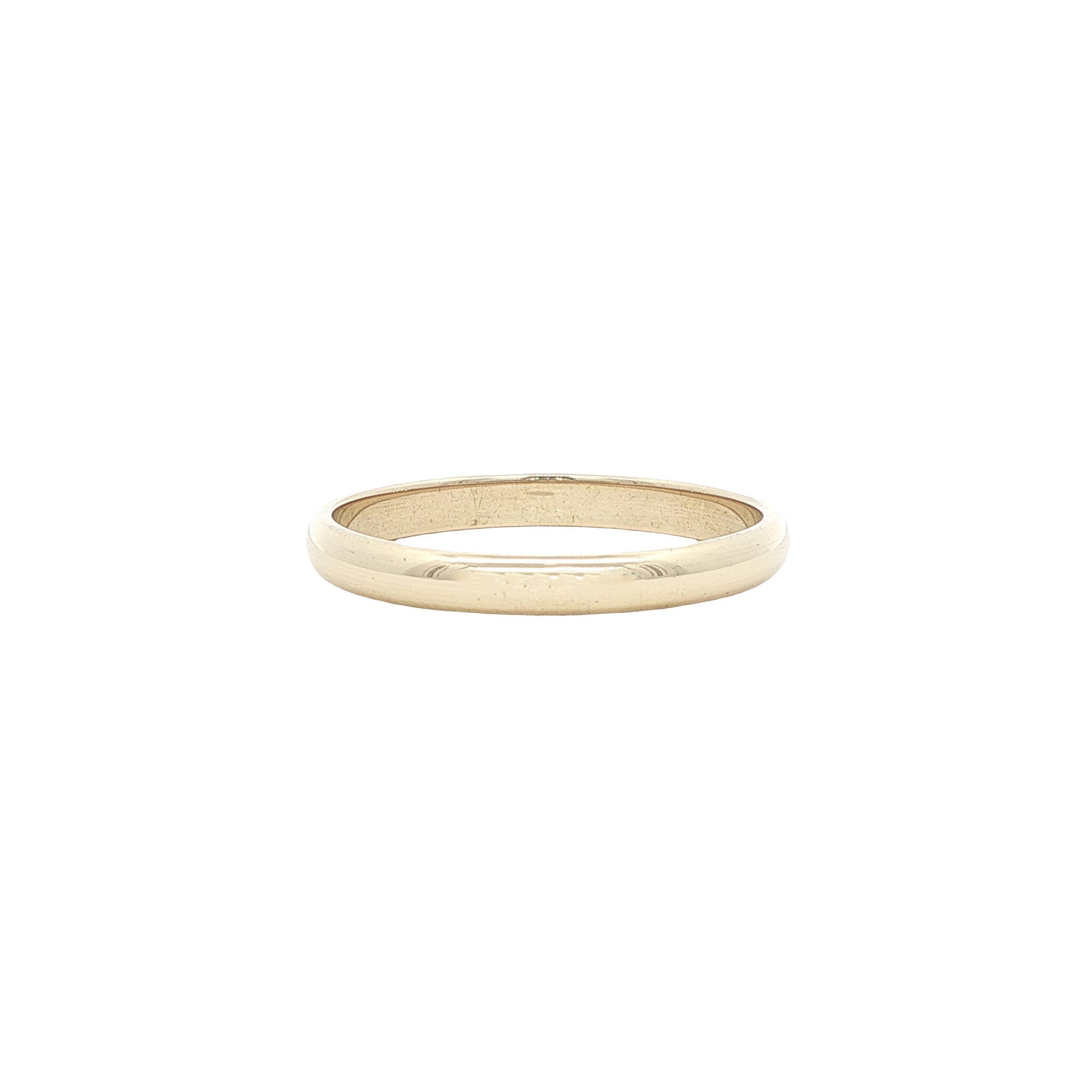 Golden smooth ring 14 karat