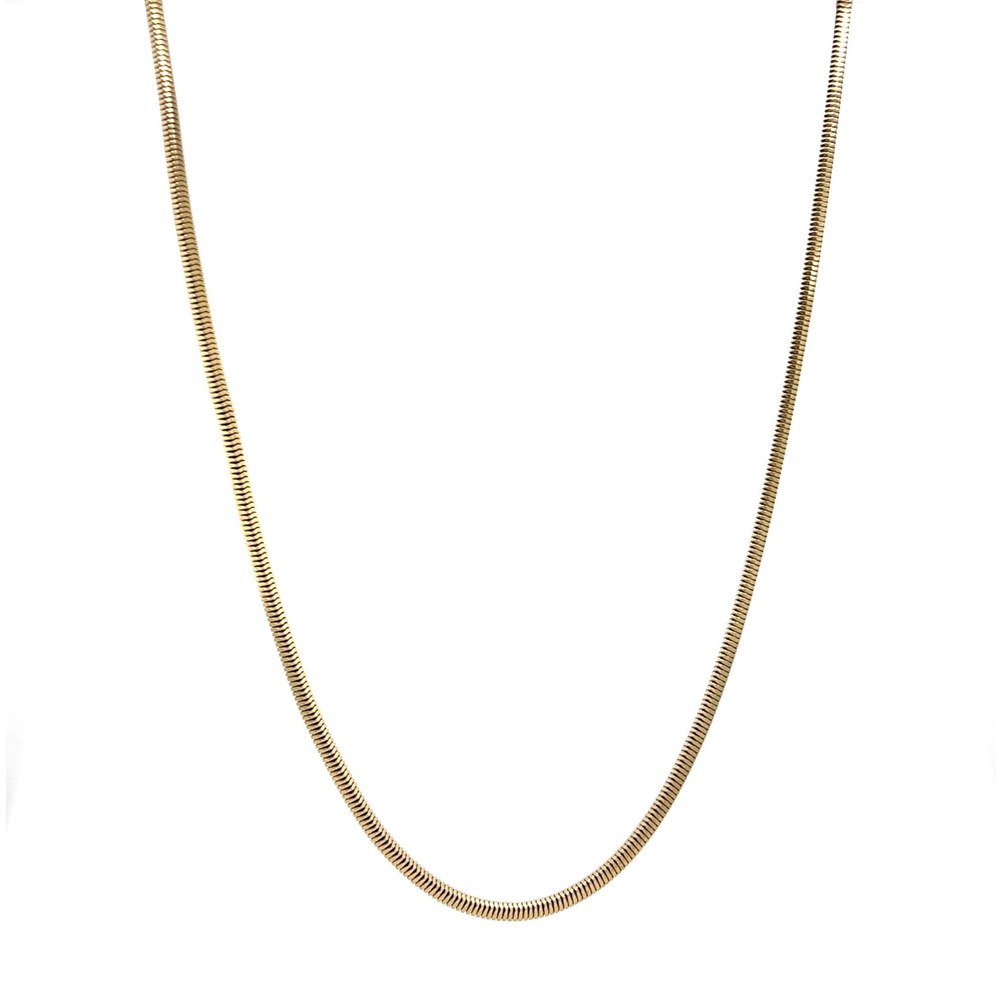Gold snake necklace 42.5 cm 14 karat