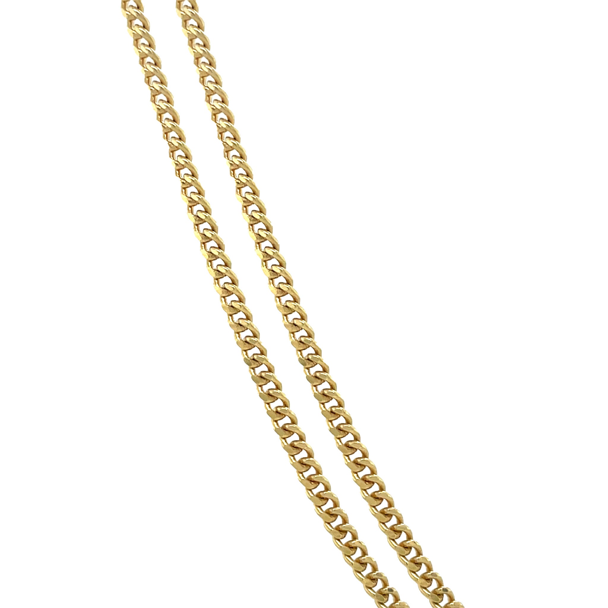 Gold length necklace gourmet 44 cm 14 karat