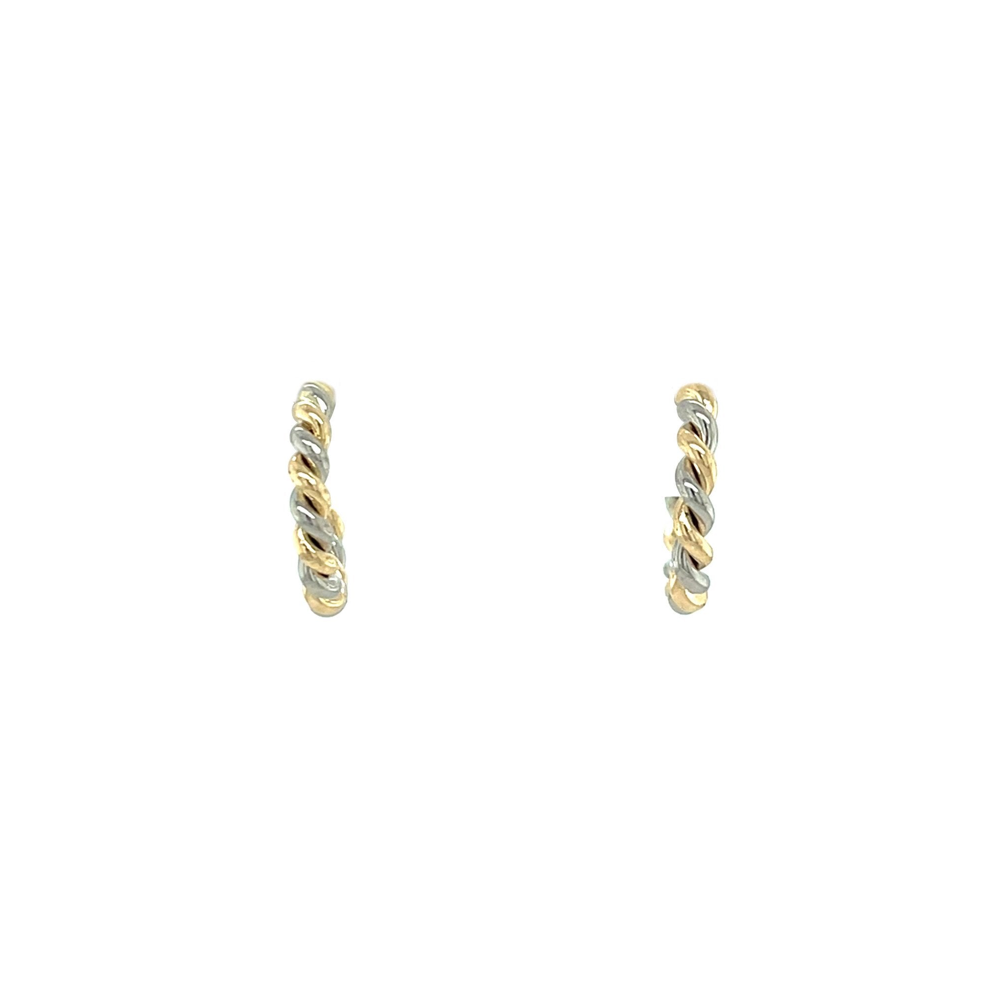 Gold stud earrings 14 karat
