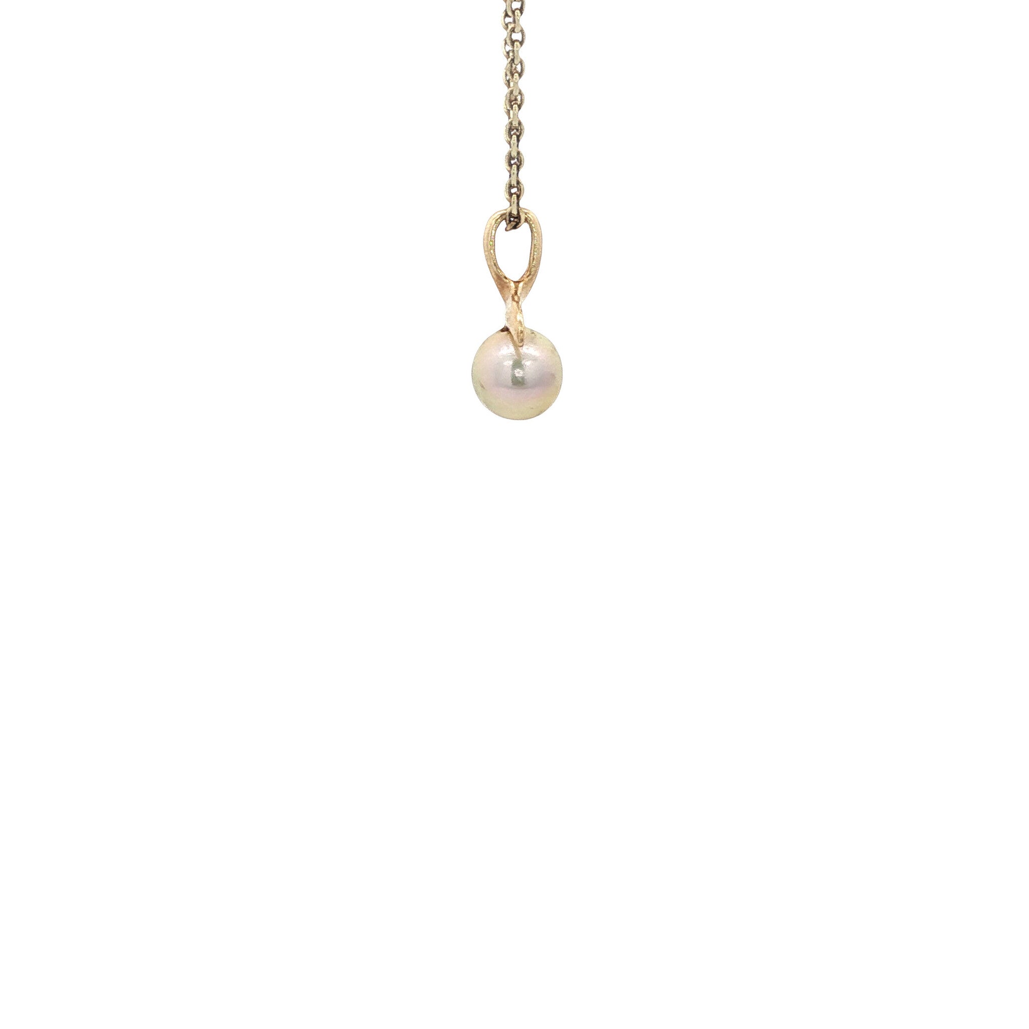 Gold pendant with pearl 14