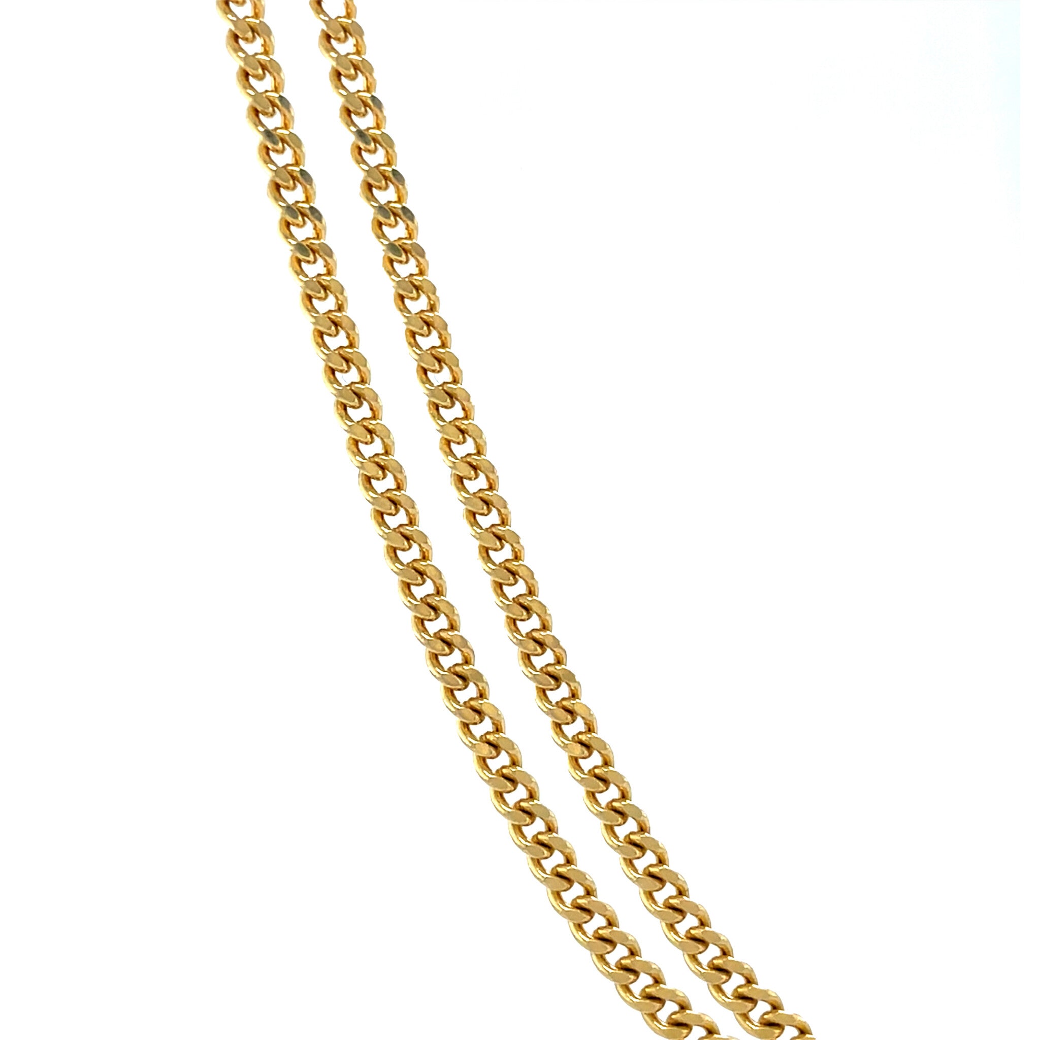 Gold length necklace gourmet 49 cm 14 karat