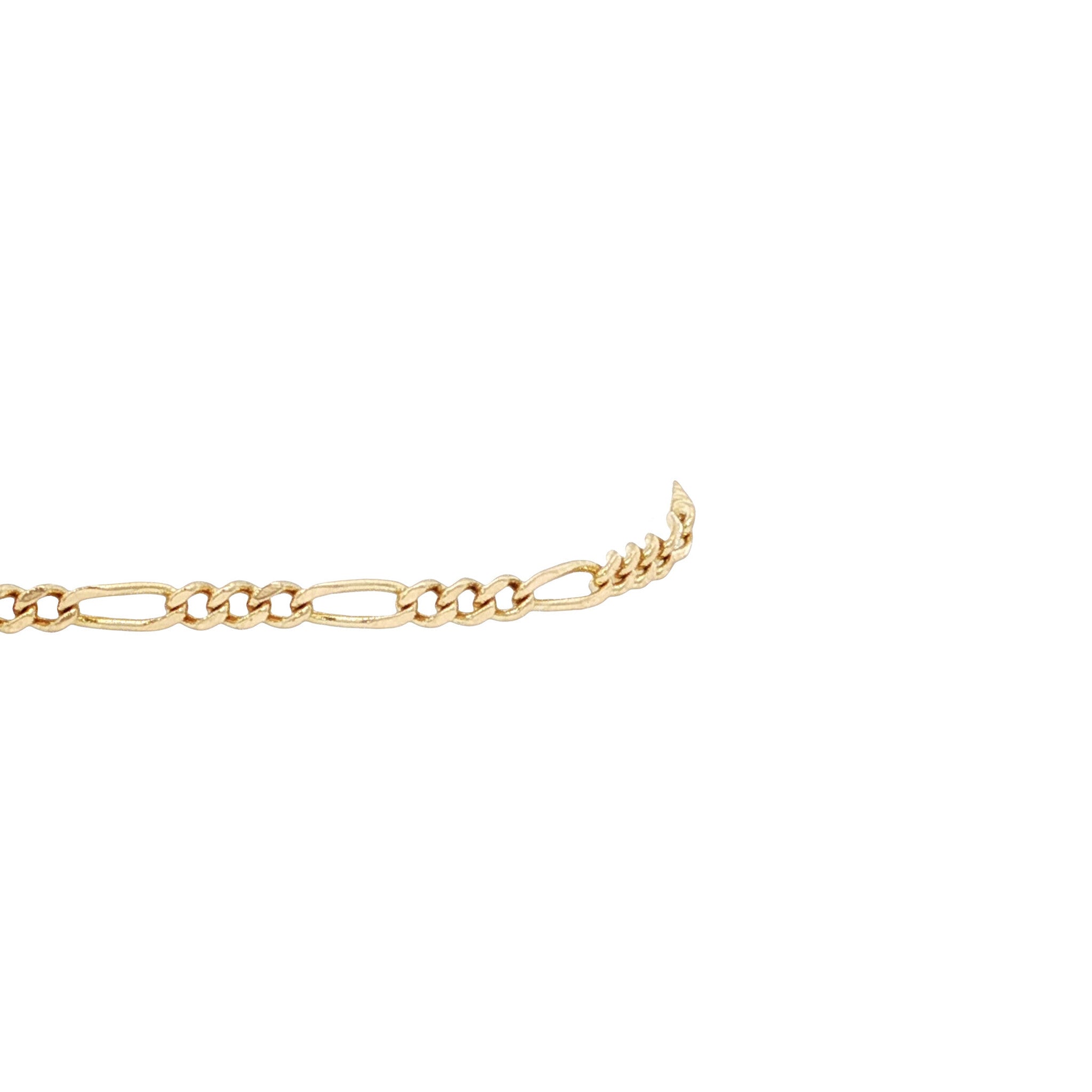 Gold figaro bracelet 20 cm 14 karat
