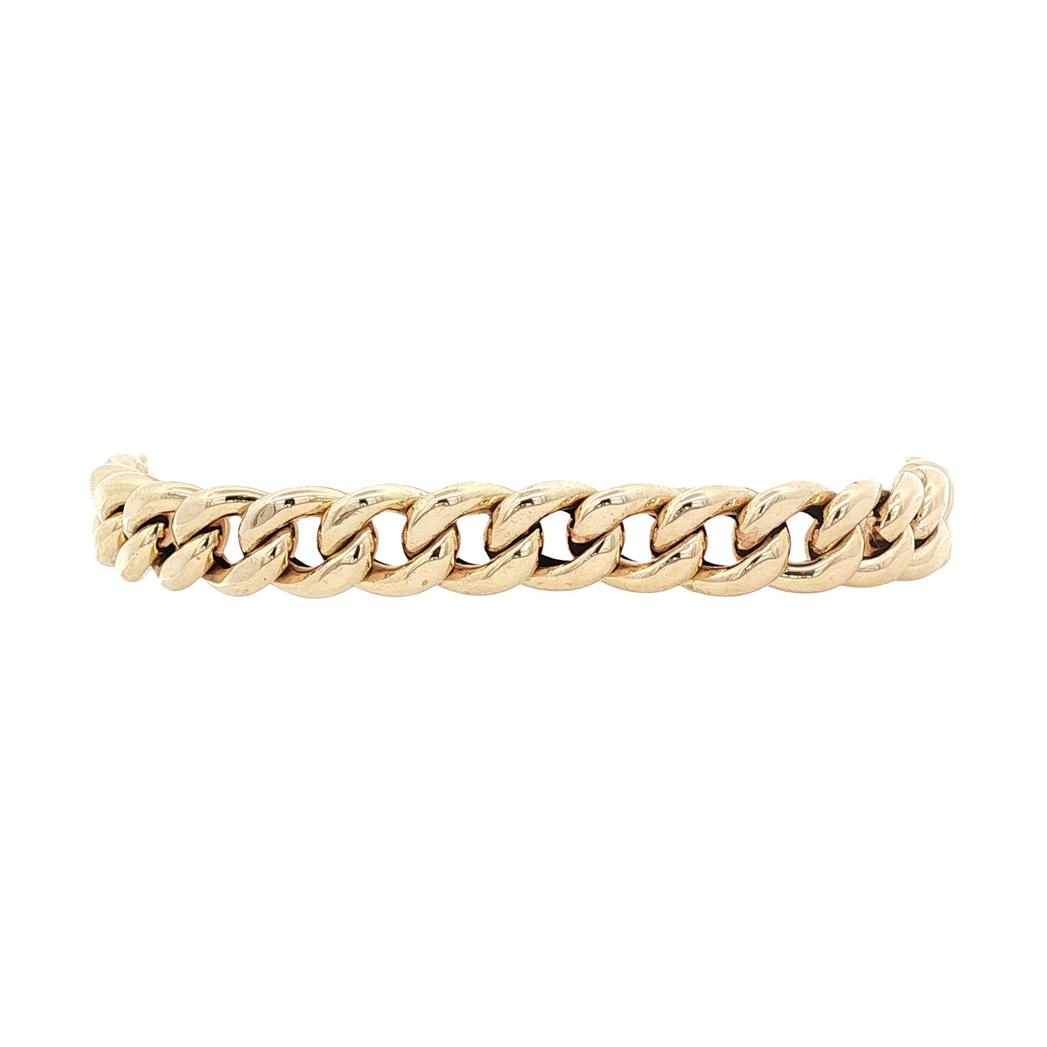 Gouden gourmet armband 18 cm 14 karaat