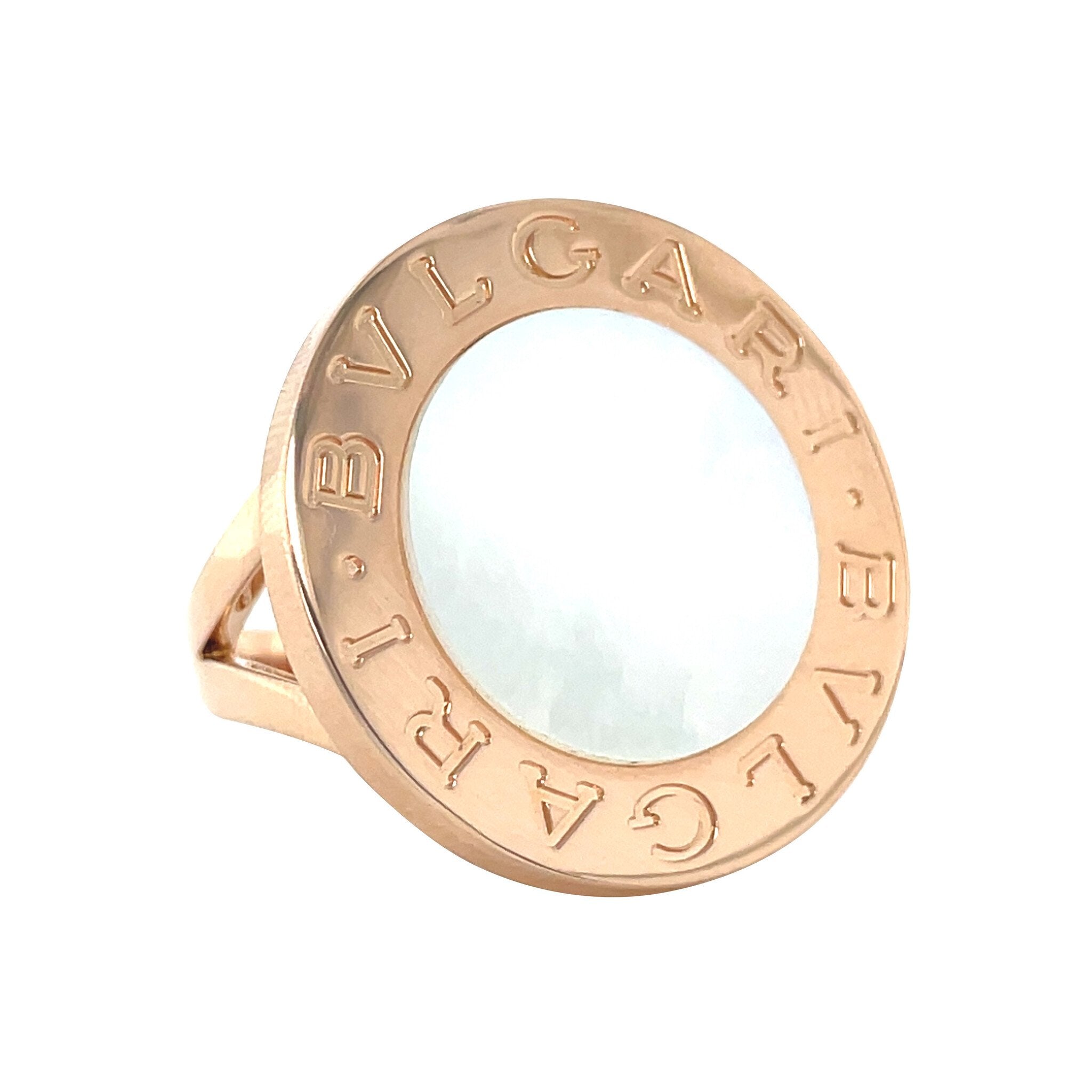 Rose gold Bvlgari ring