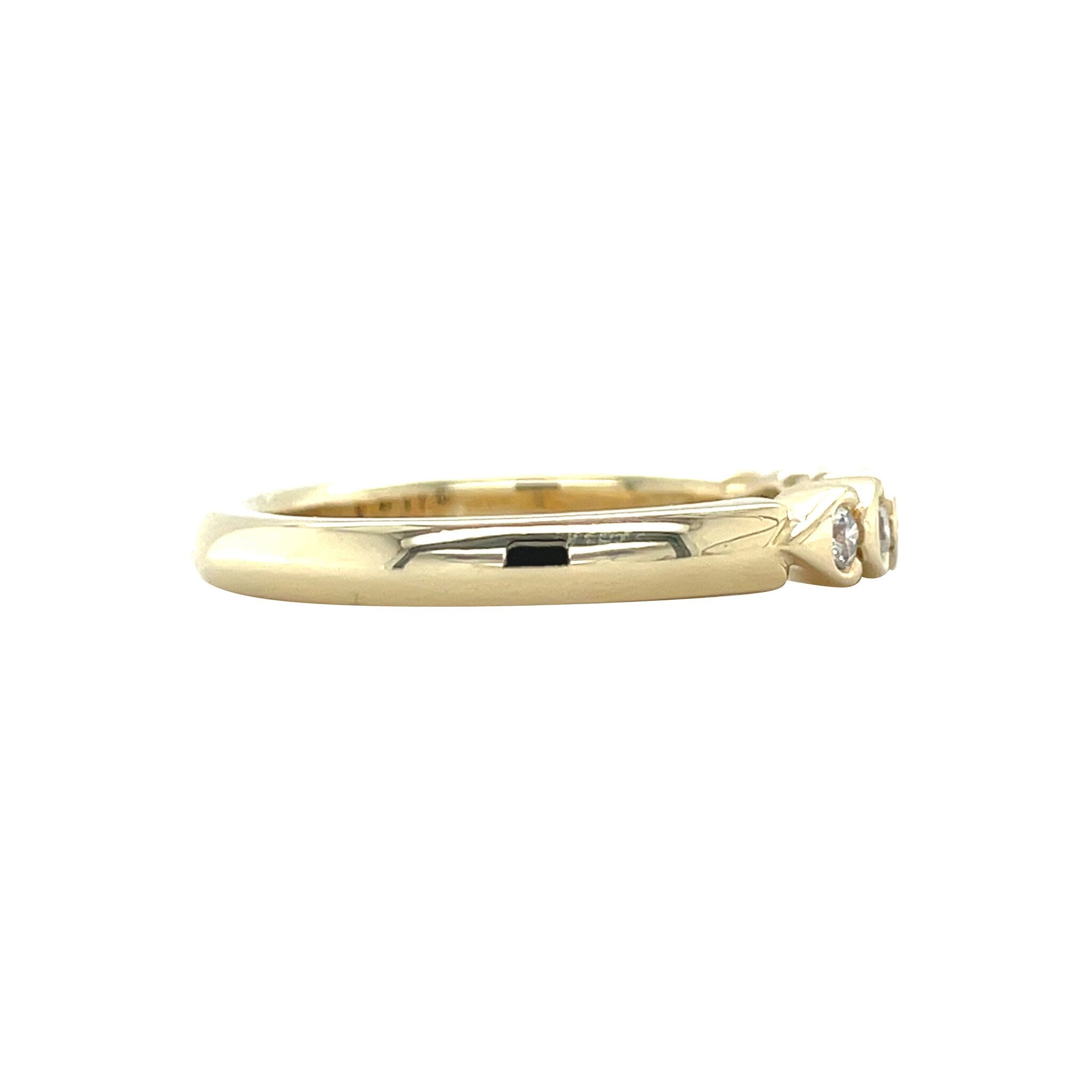 Gold ring with zirconia 14 karat