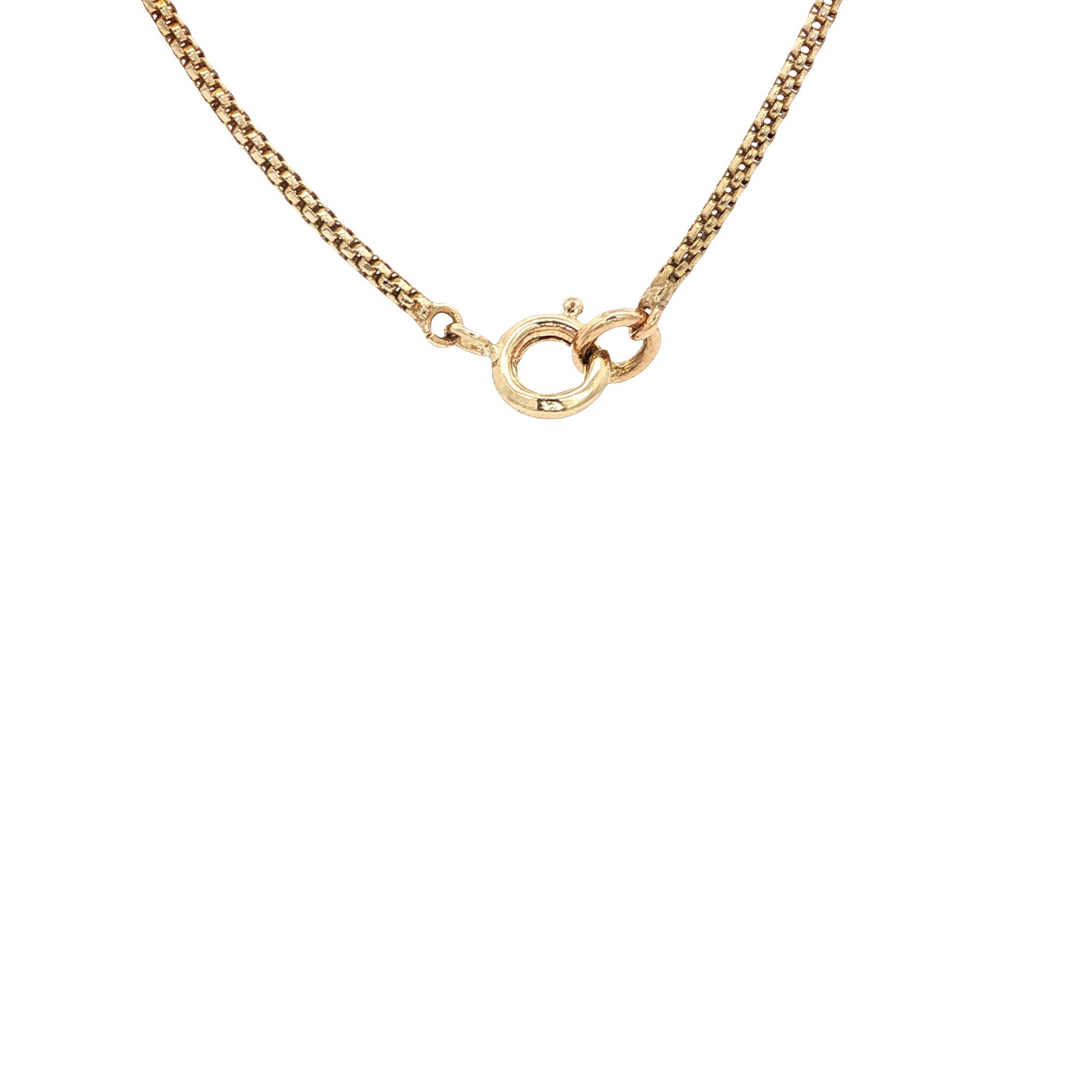 Gouden fantasie collier 40 cm 14 karaat
