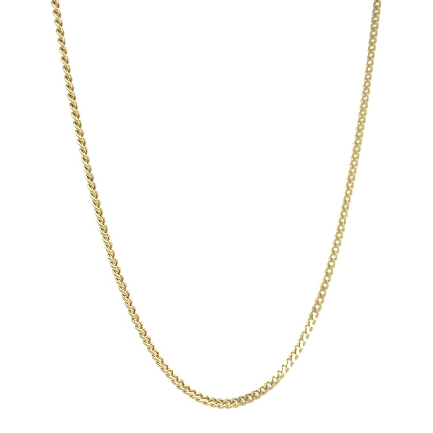 Gold length necklace gourmet 39 cm 14 karat