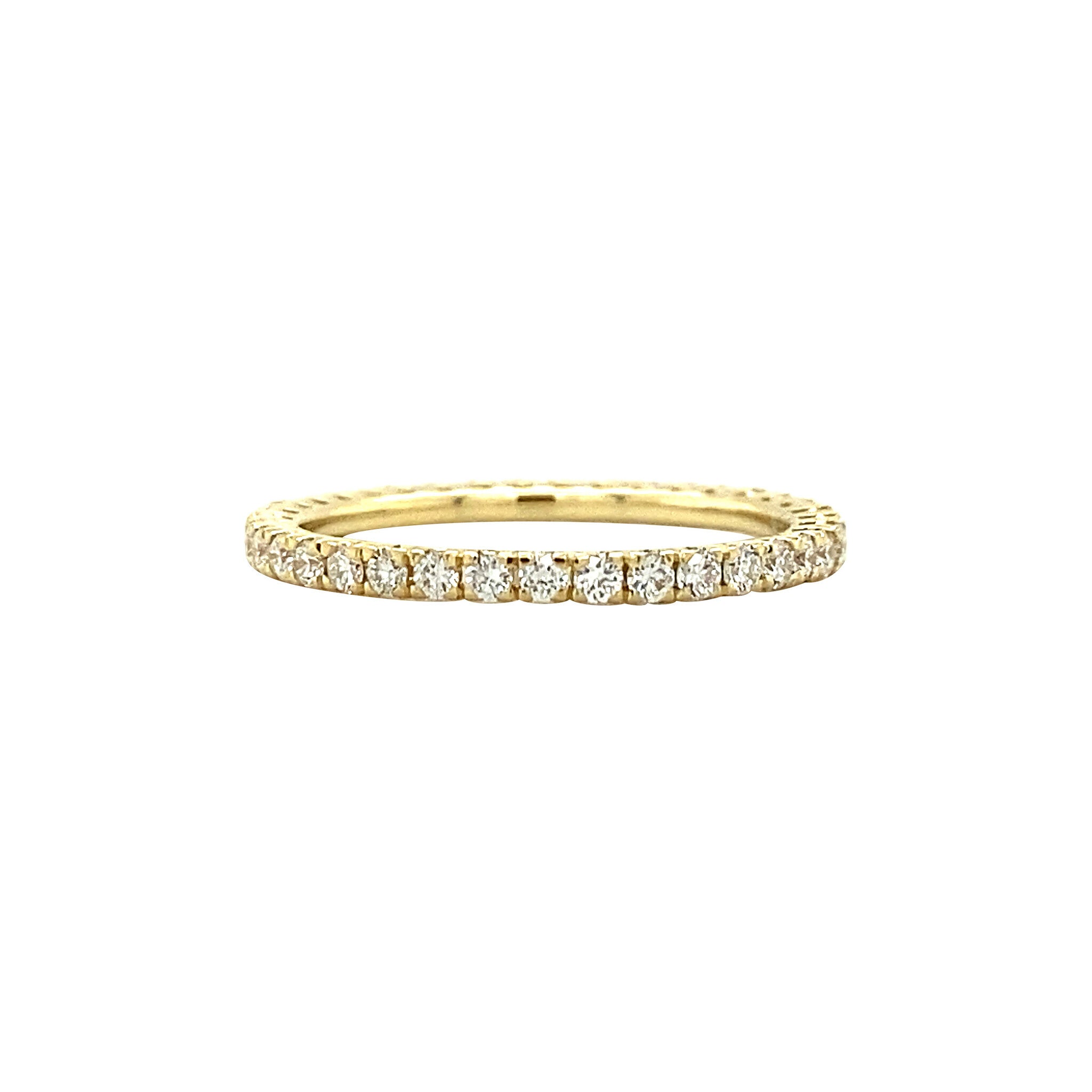 Gold alliance ring with diamond 18 kt