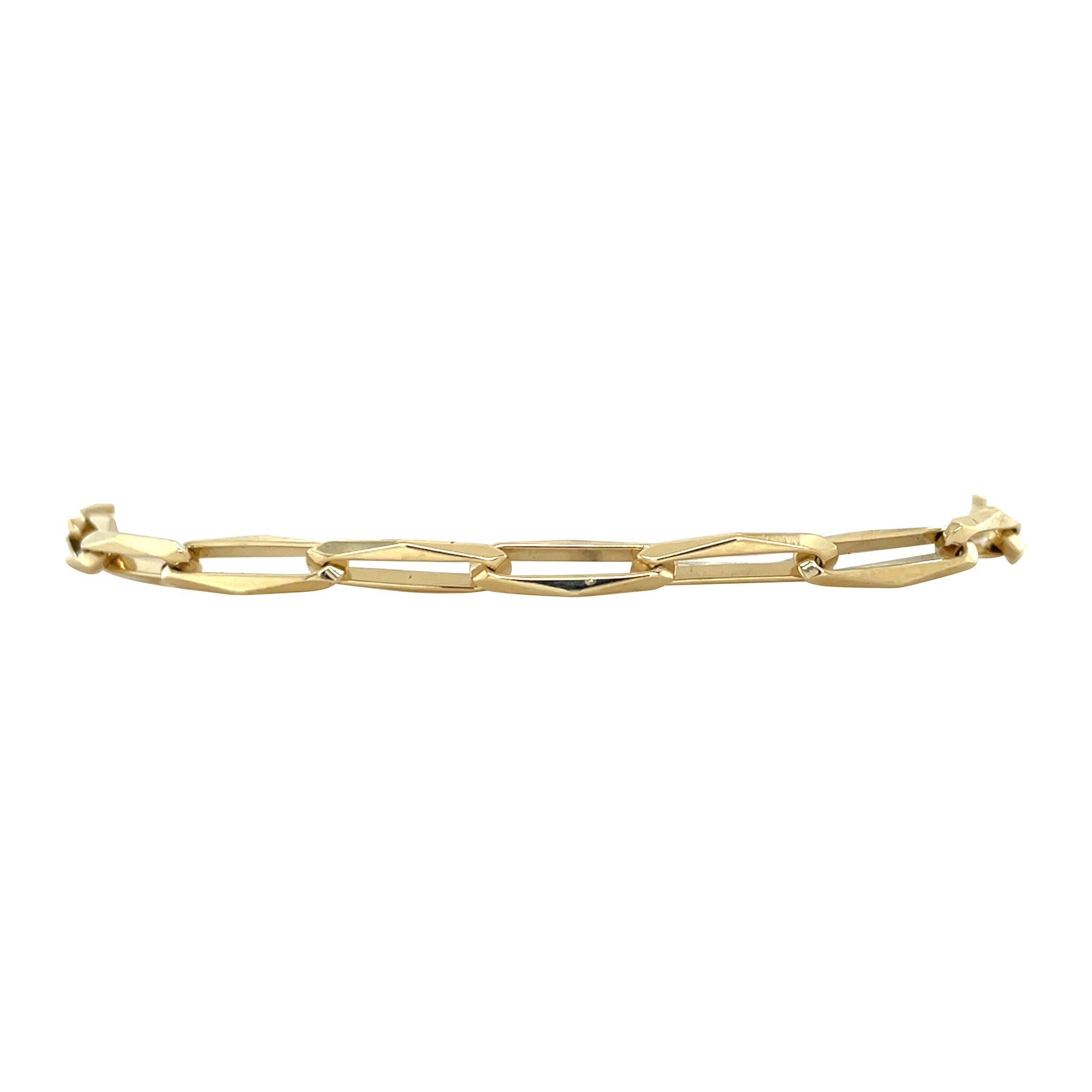 Golden closed for ever bracelet 18.5 cm 14 karat