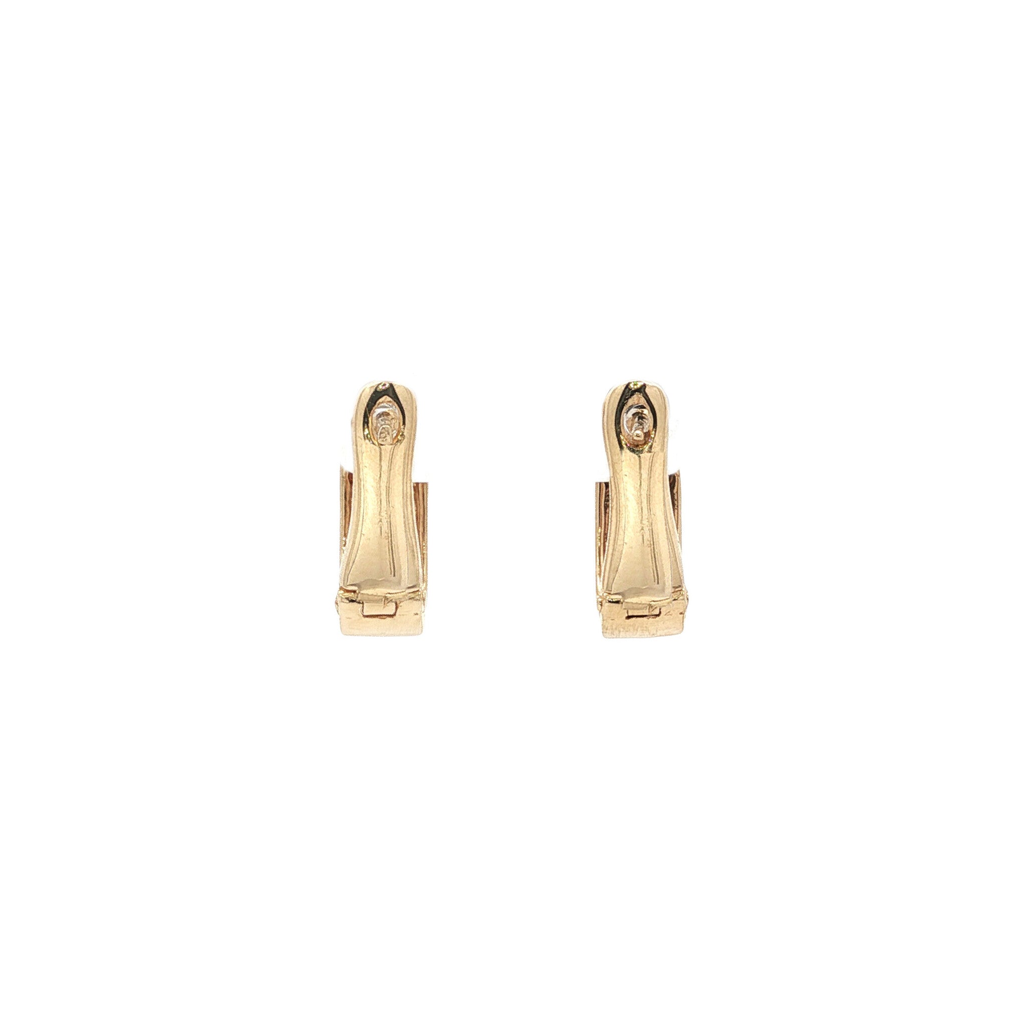 Gouden oorsieraden met diamant 14 karaat