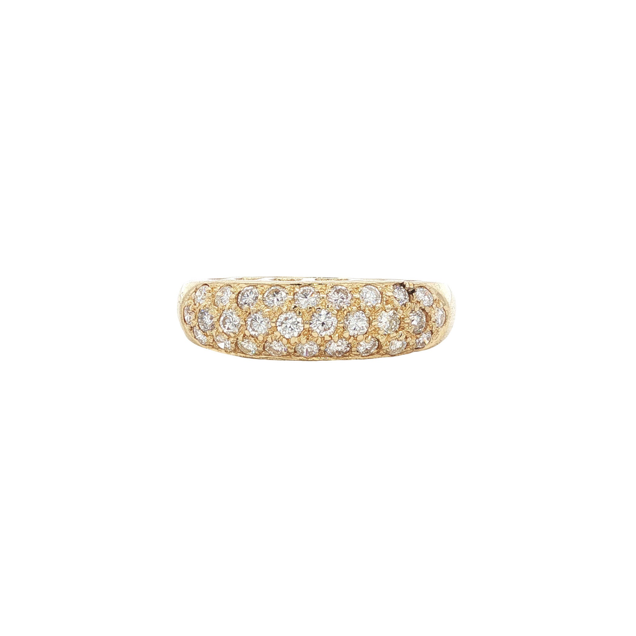 Gold ring with diamond 14 karat