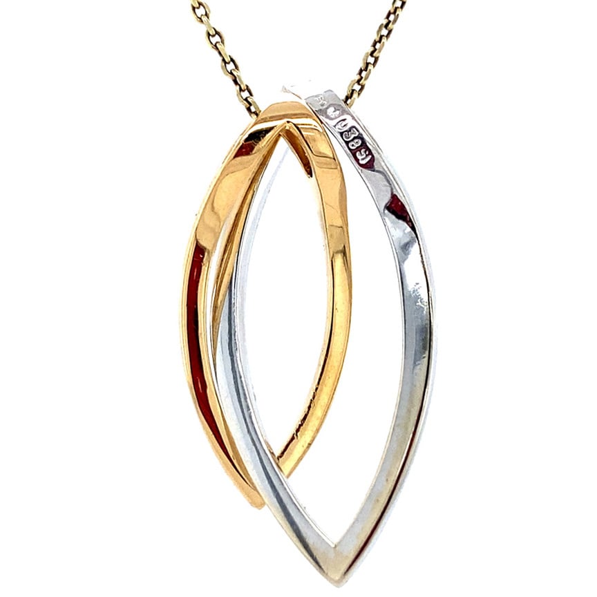 Gold pendant with diamond 18 karat