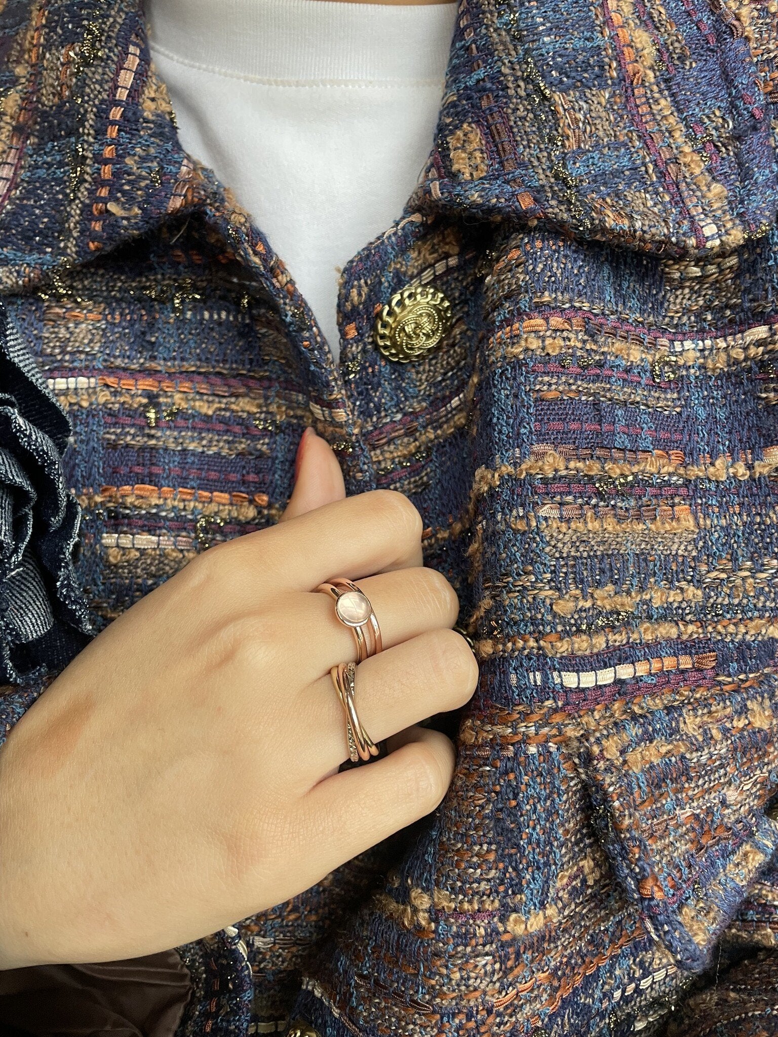 Rose gold (stacking)ring 14 karat