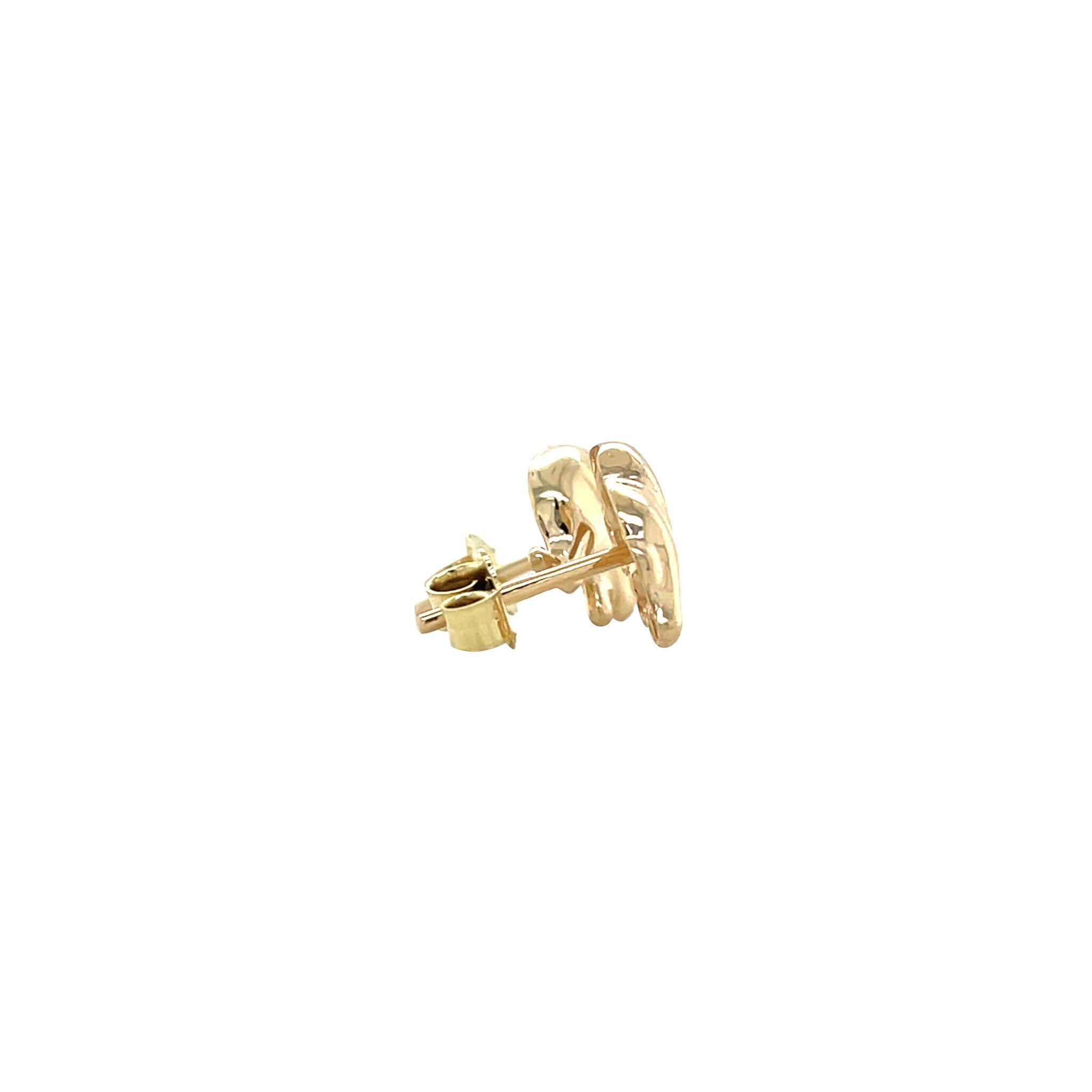Golden elephant stud earrings 14 karat