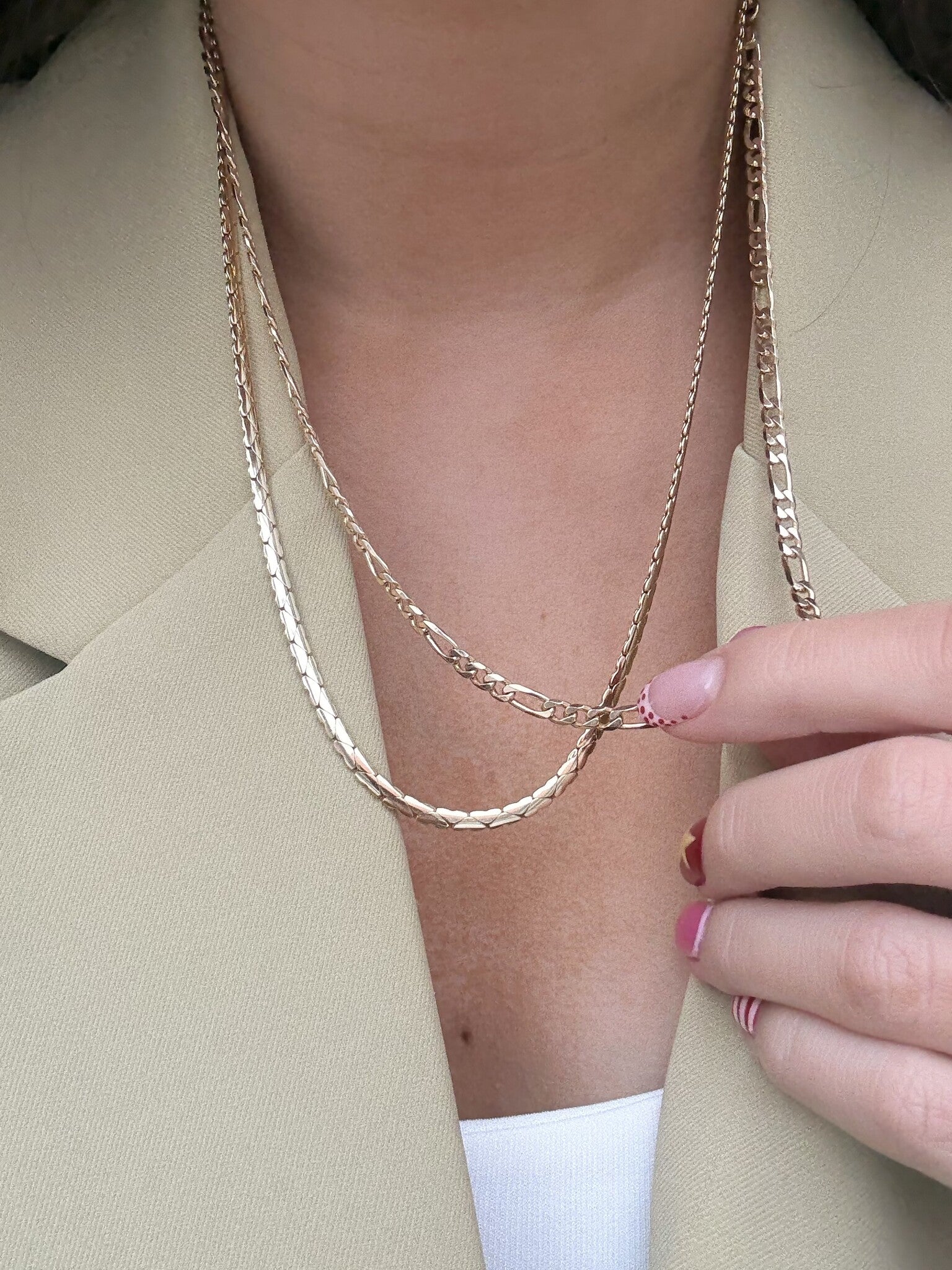 Gold choker heart 14 karat